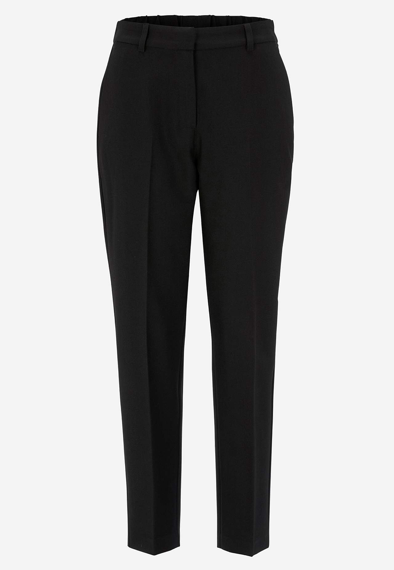 Knöchelhose mit Knitterfalte