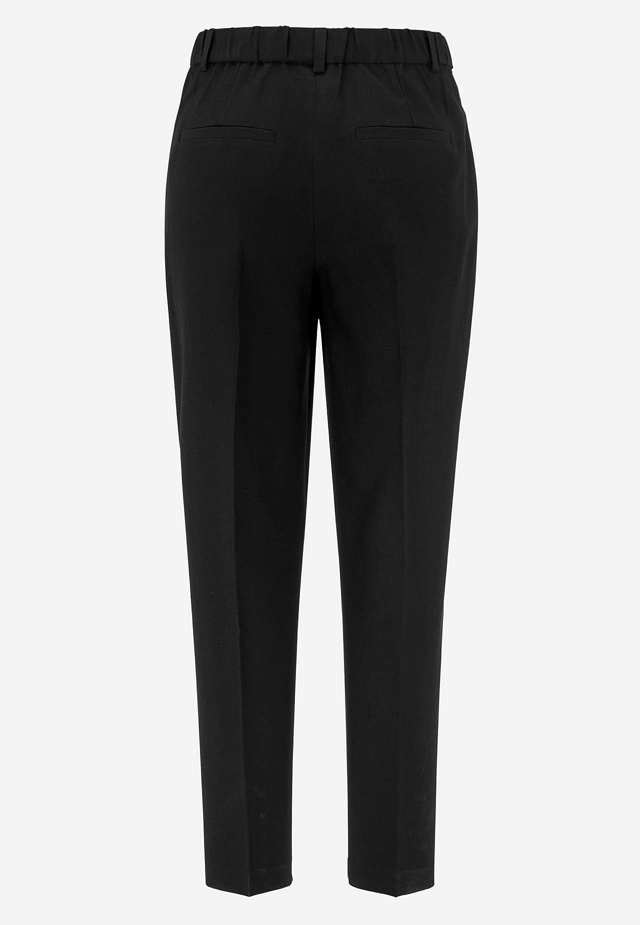 Knöchelhose mit Knitterfalte