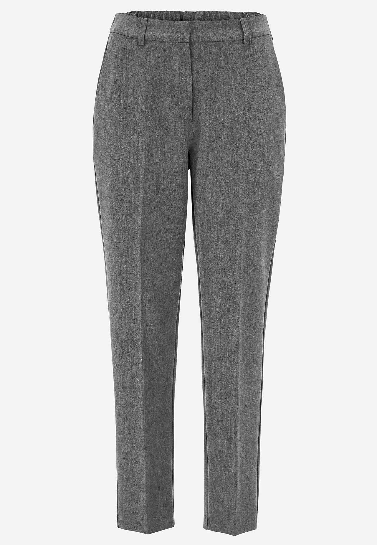 Knöchelhose mit Knitterfalte Pia