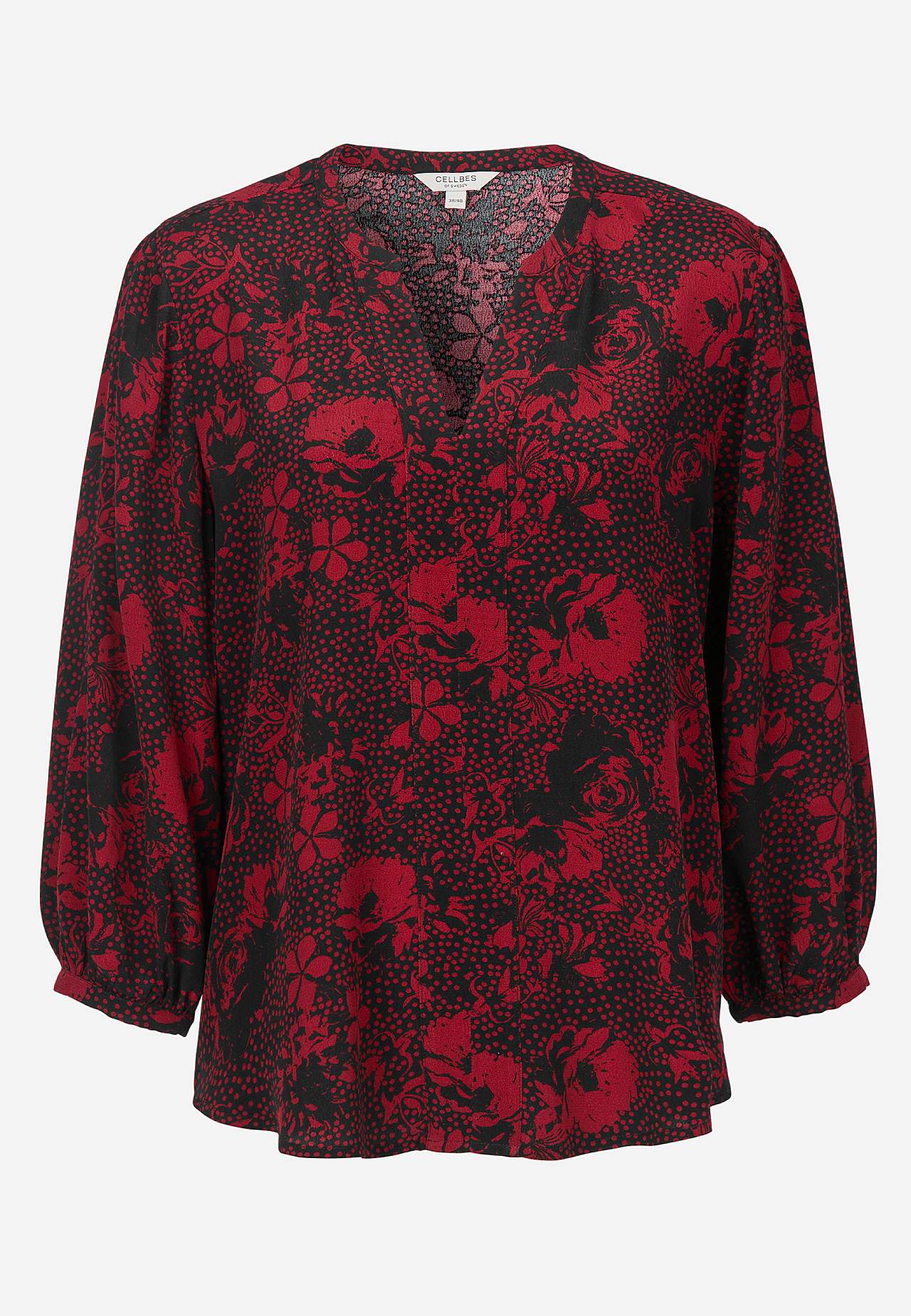 Gewebte, gemusterte Bluse