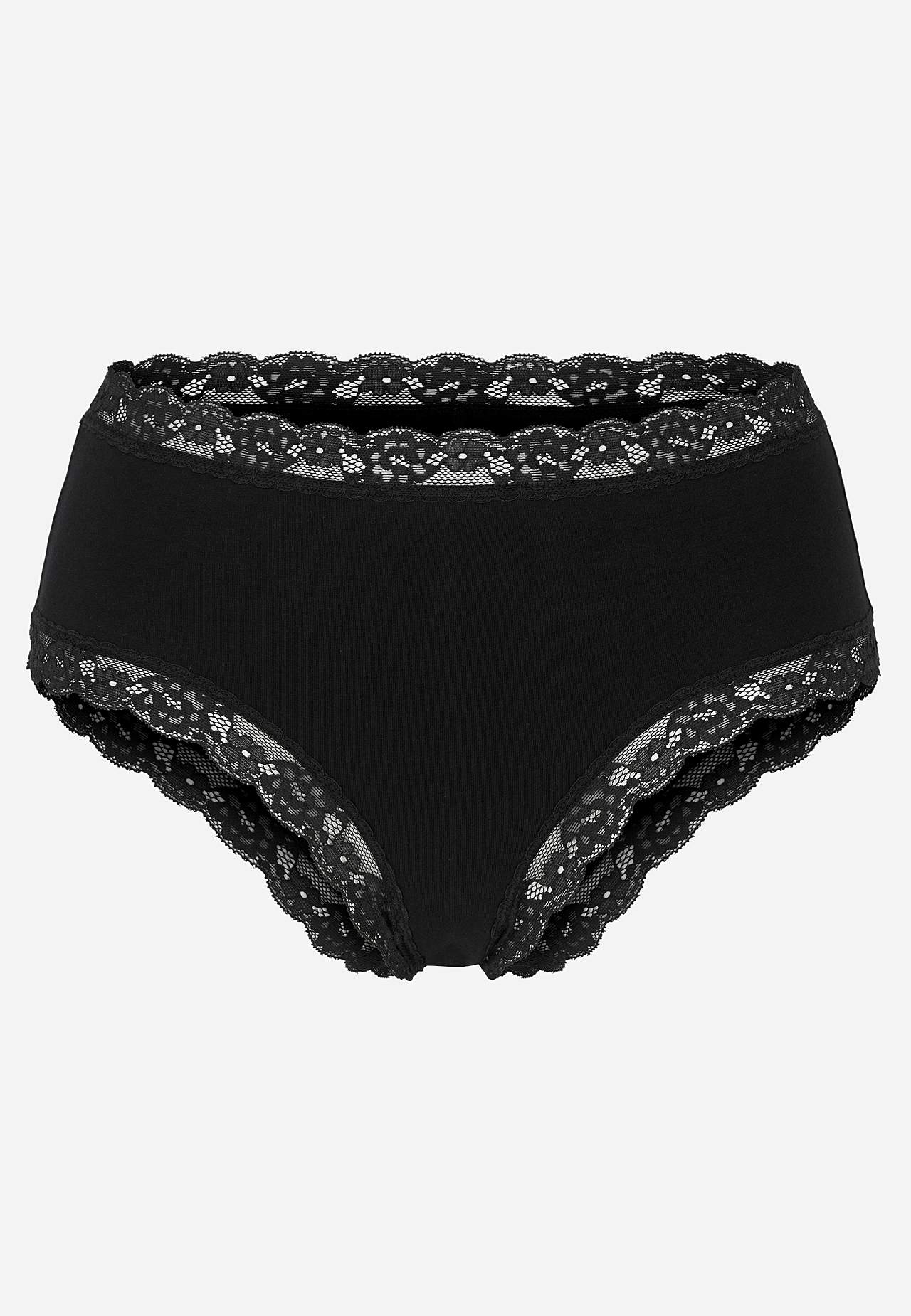 Baumwollslip mit Spitzenborte 3er-Pack 3er-Pack