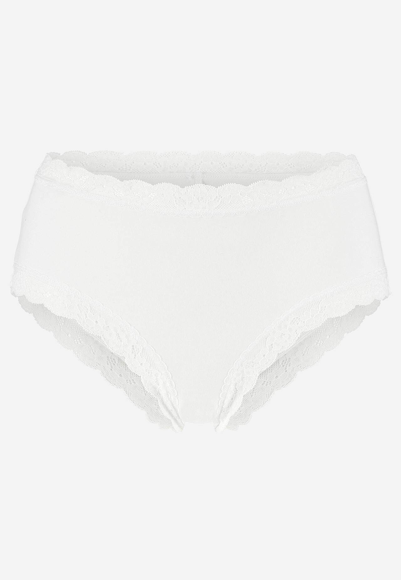 Baumwollslip mit Spitzenborte 3er-Pack 3er-Pack