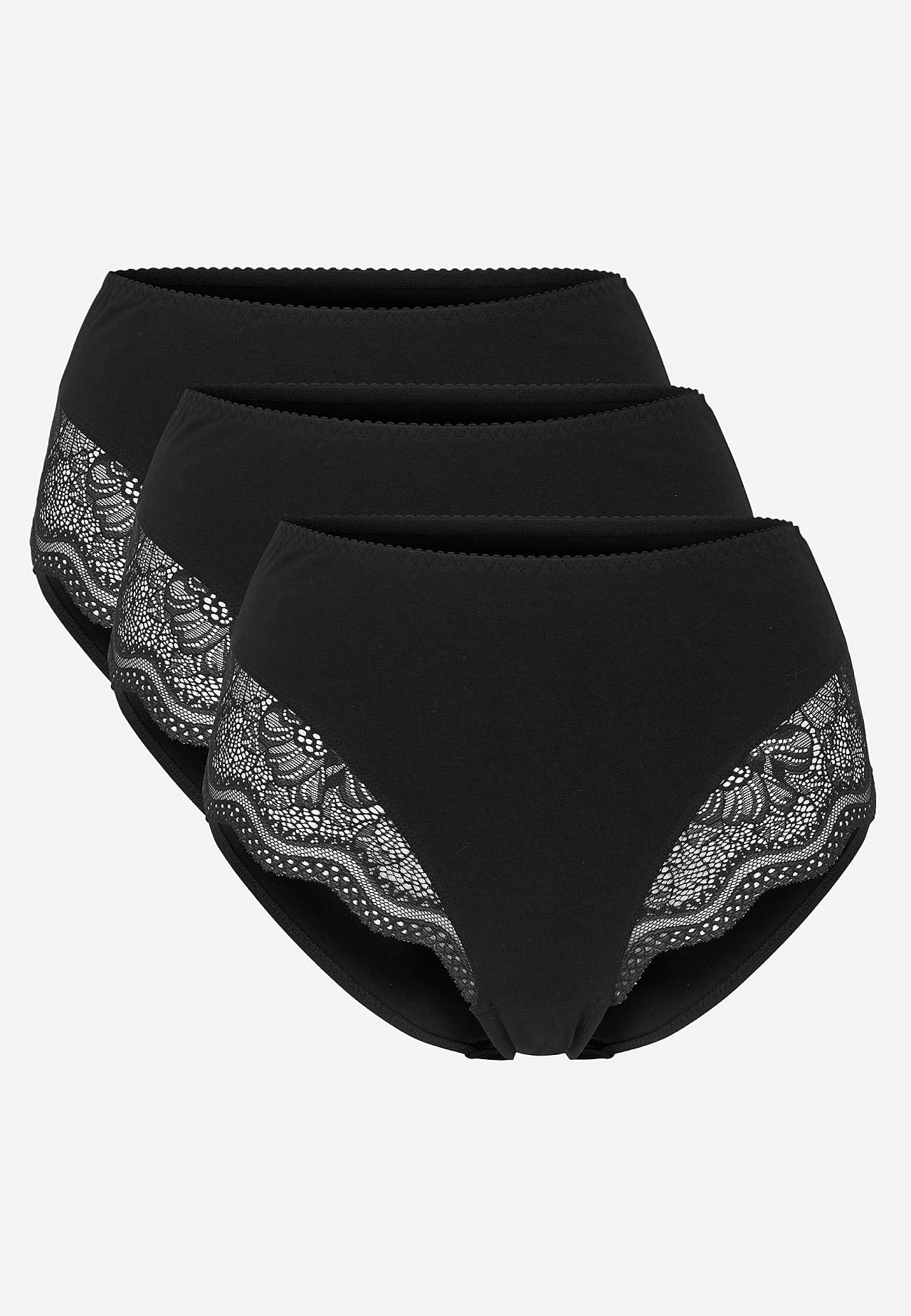 Damen-Unterhose aus Baumwolle 3er-Pack 3er-Pack