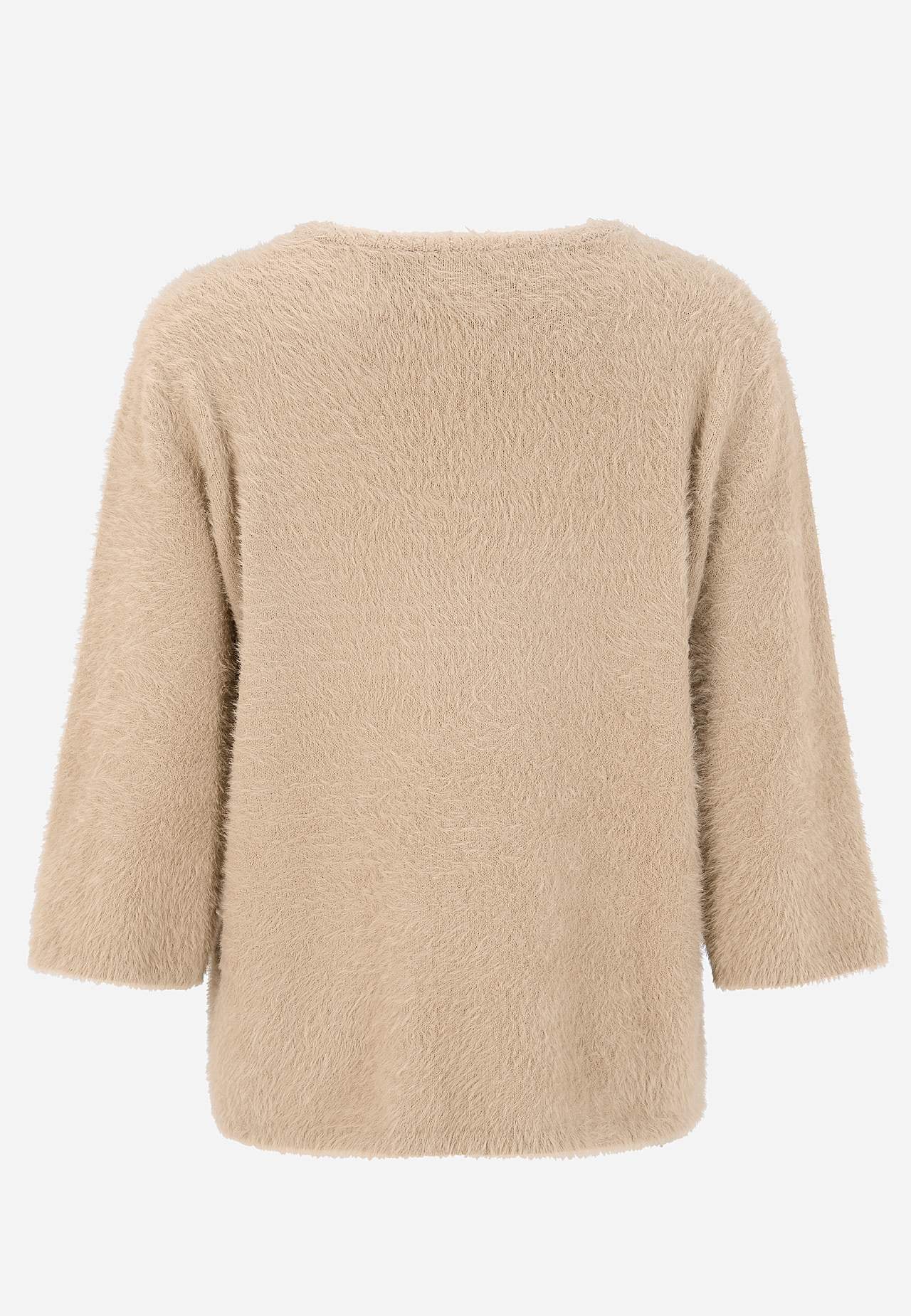 Gestrickter Pullover mit 3/4-Ärmeln