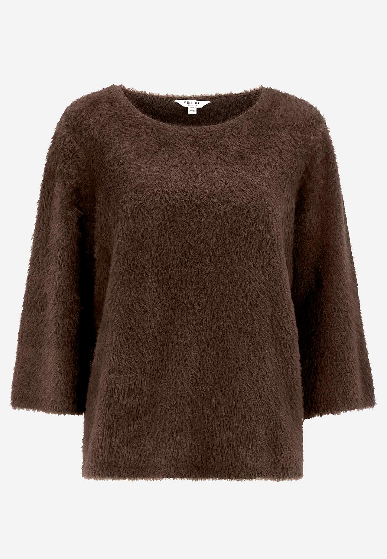 Gestrickter Pullover mit 3/4-Ärmeln