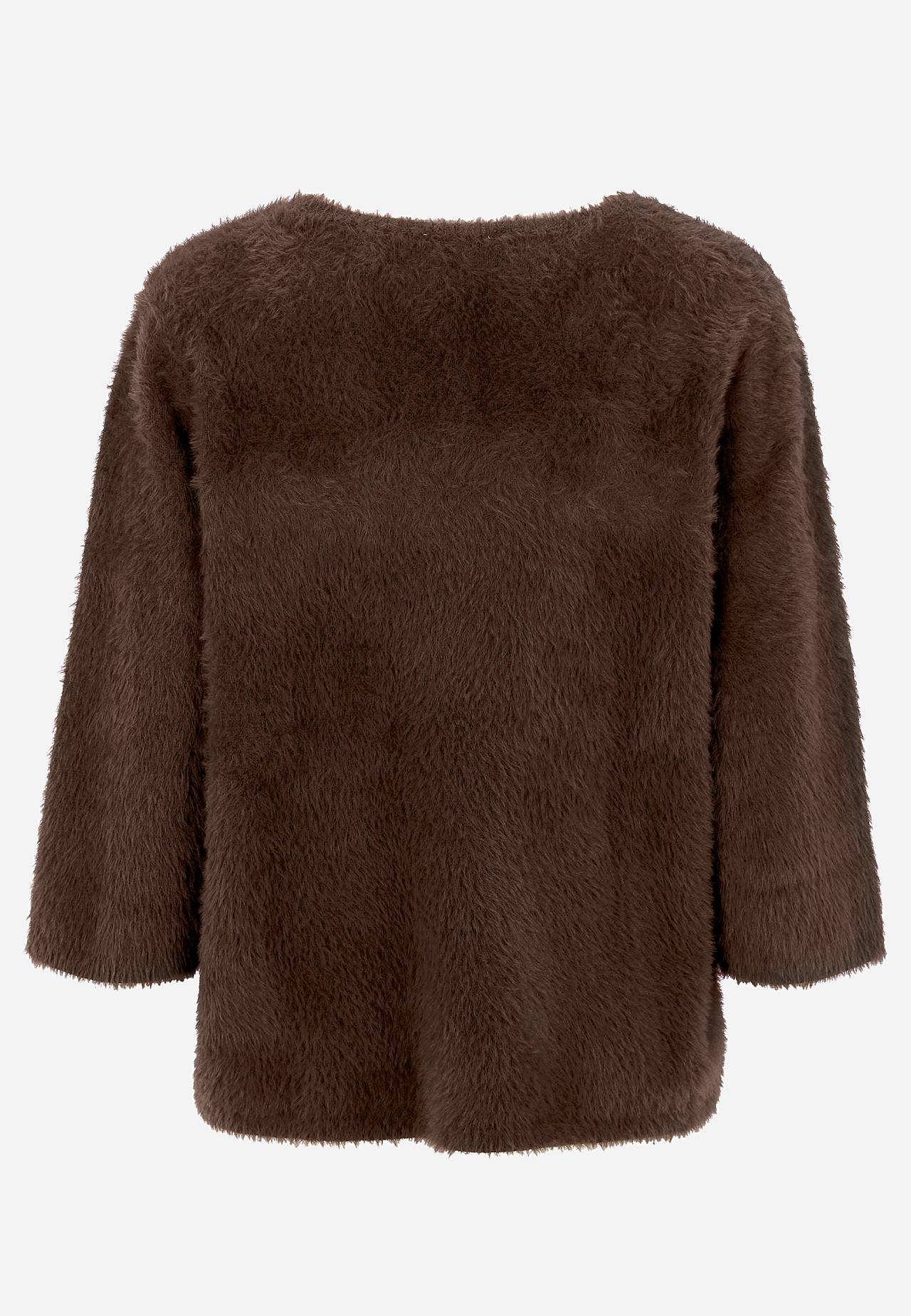Gestrickter Pullover mit 3/4-Ärmeln