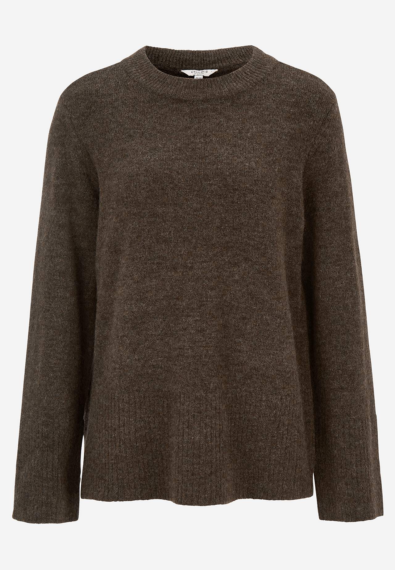 Gestrickter Pullover mit Rundhals