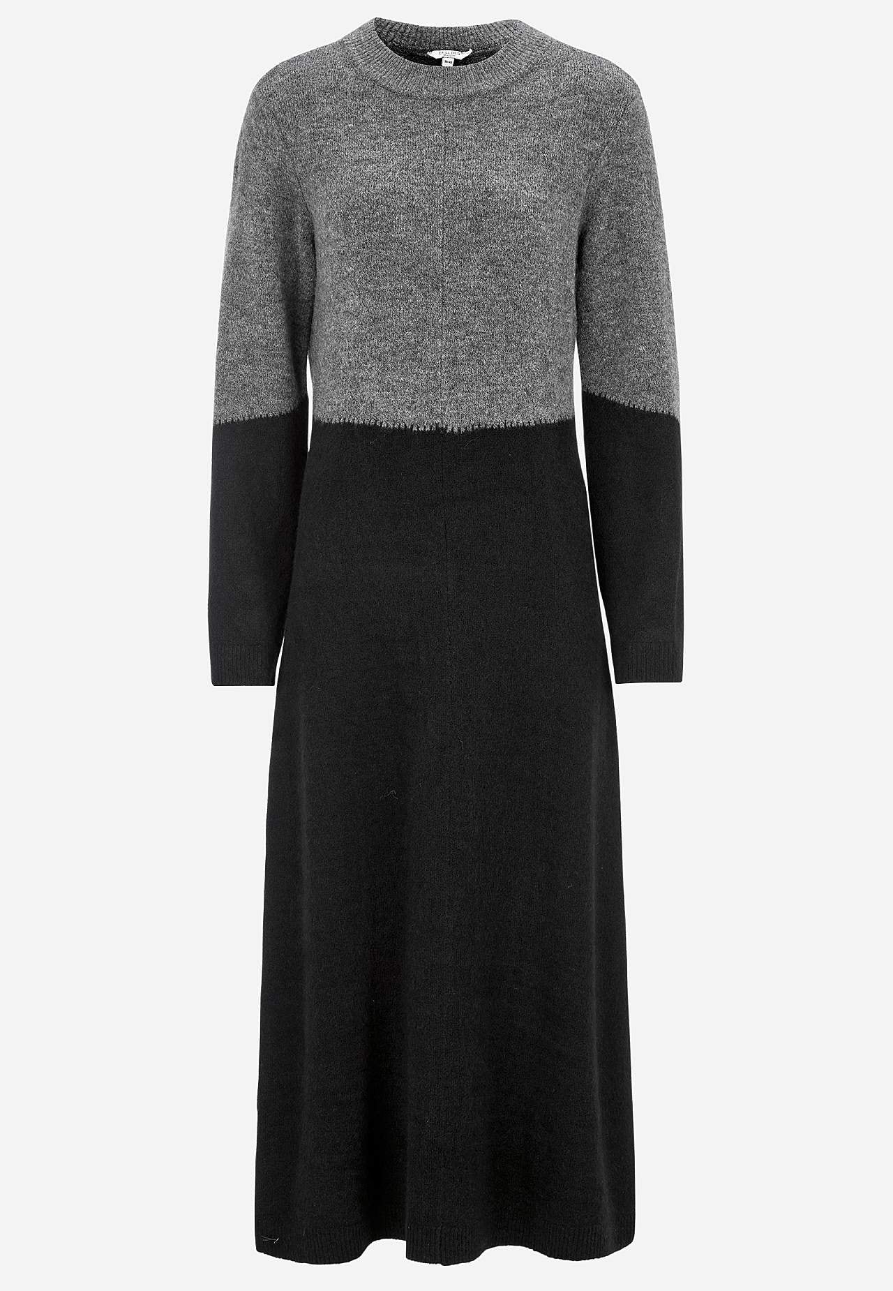Langes Strickkleid