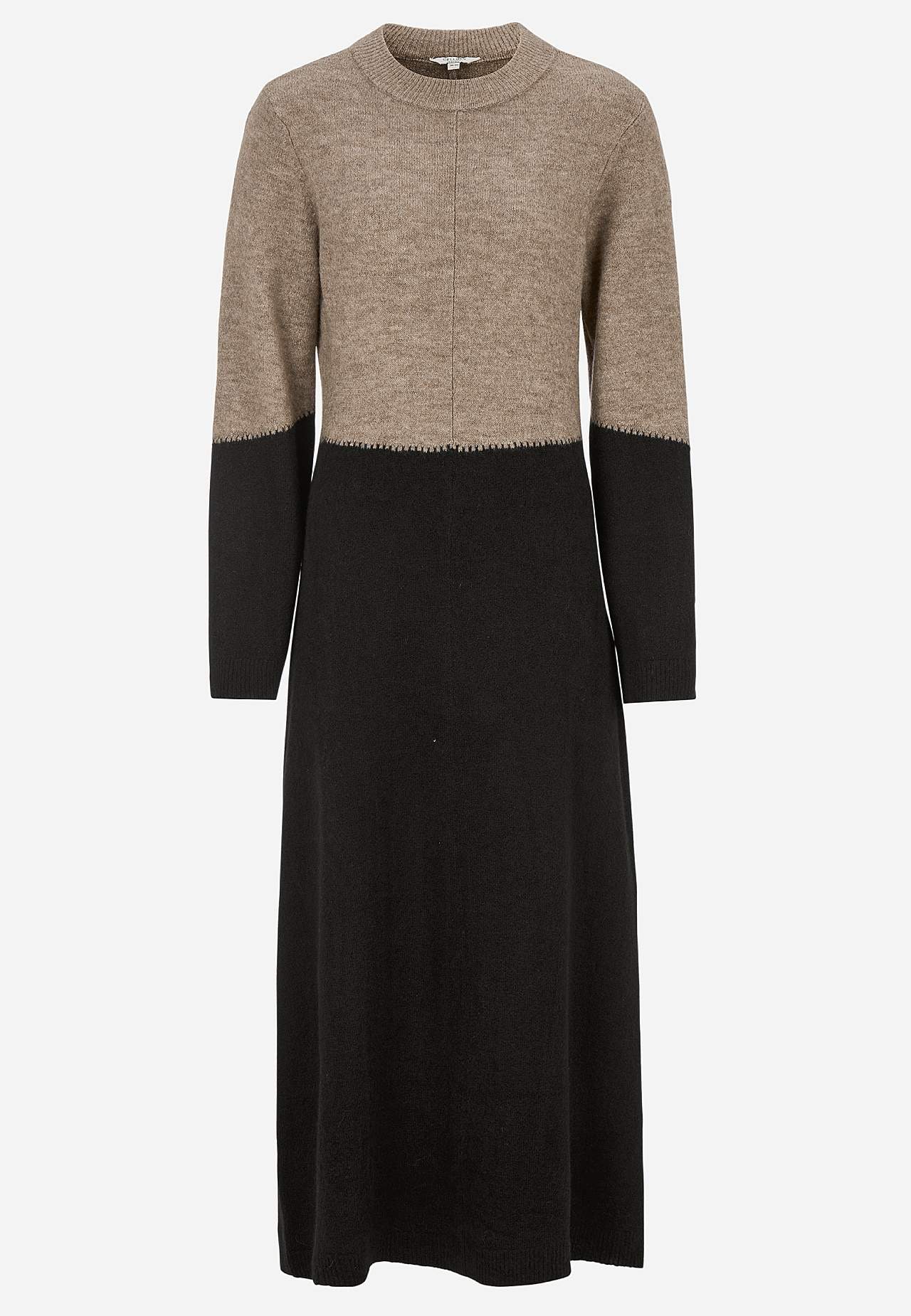 Langes Strickkleid