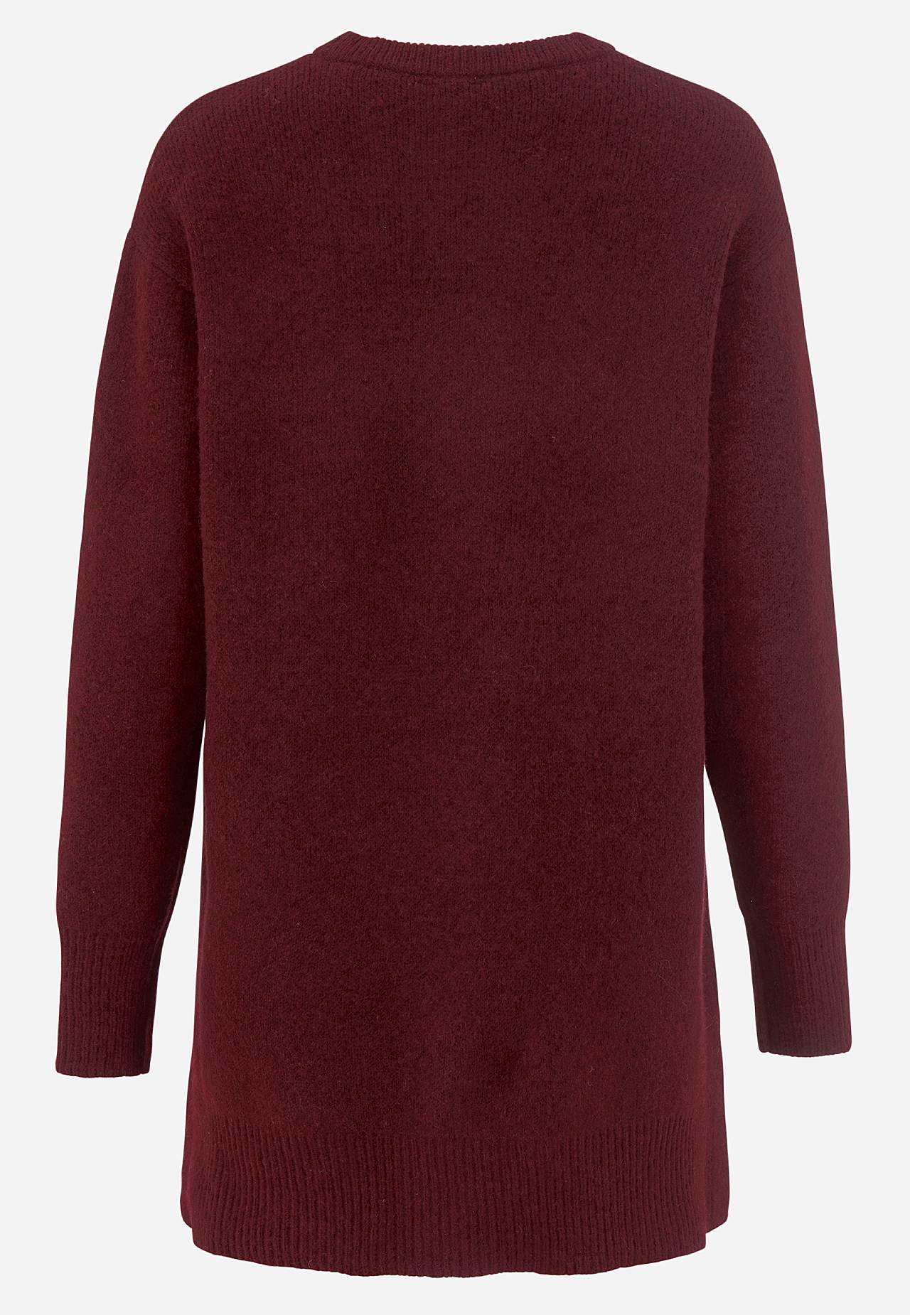 Gestrickte Tunika mit Schlitzen