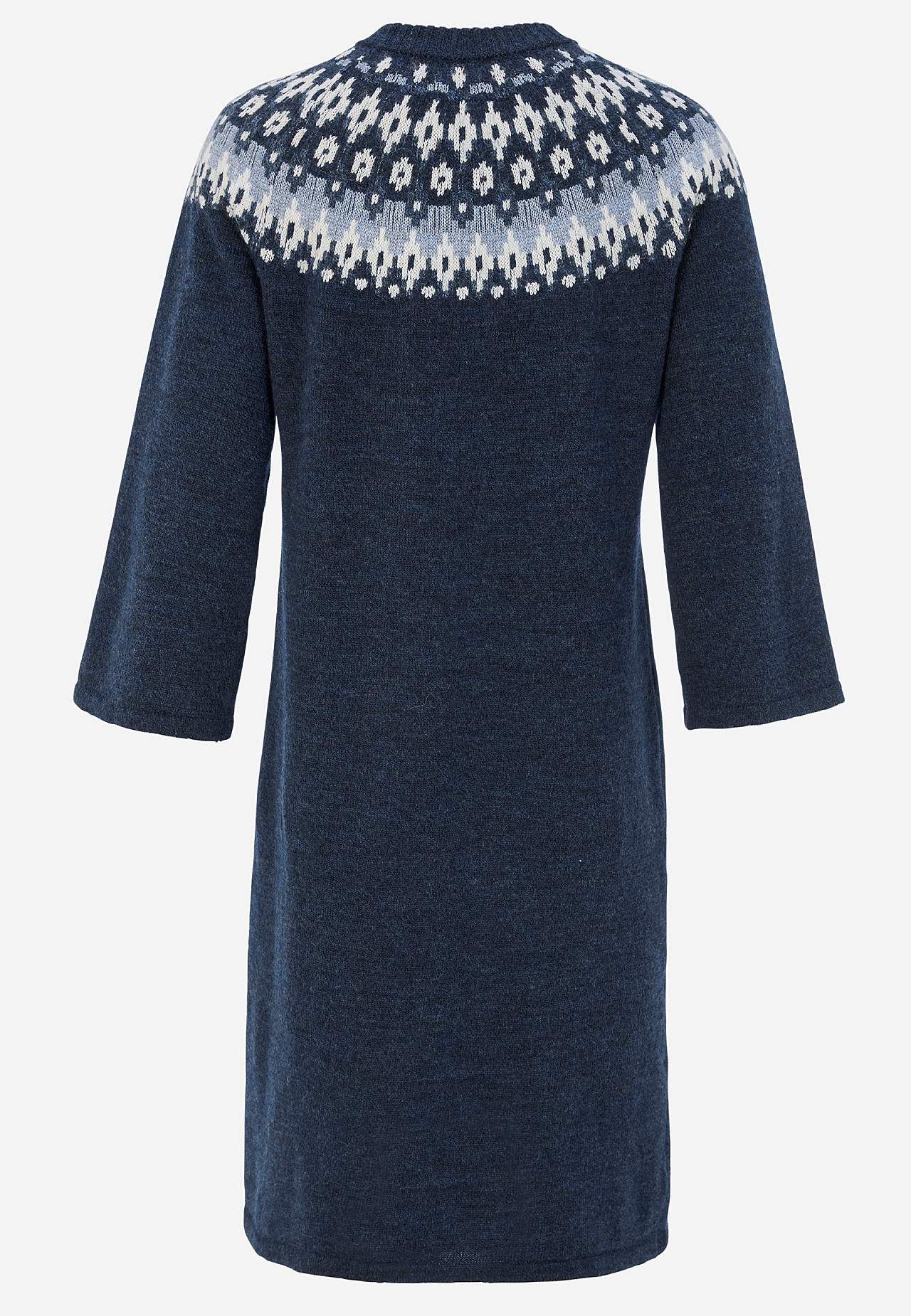 Gestricktes, jacquardgemustertes Kleid