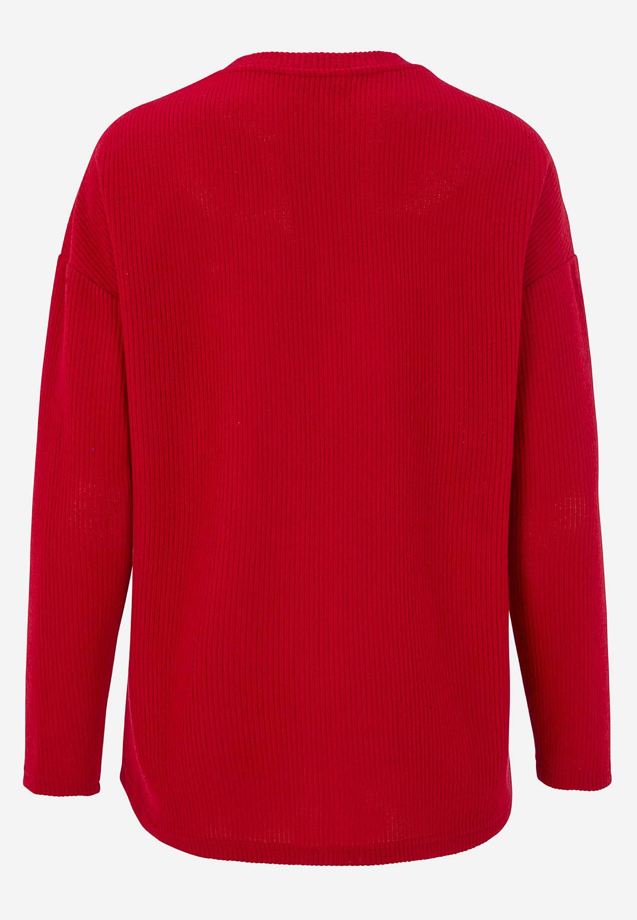 Super weicher Pullover mit dekorativer Mittelnaht