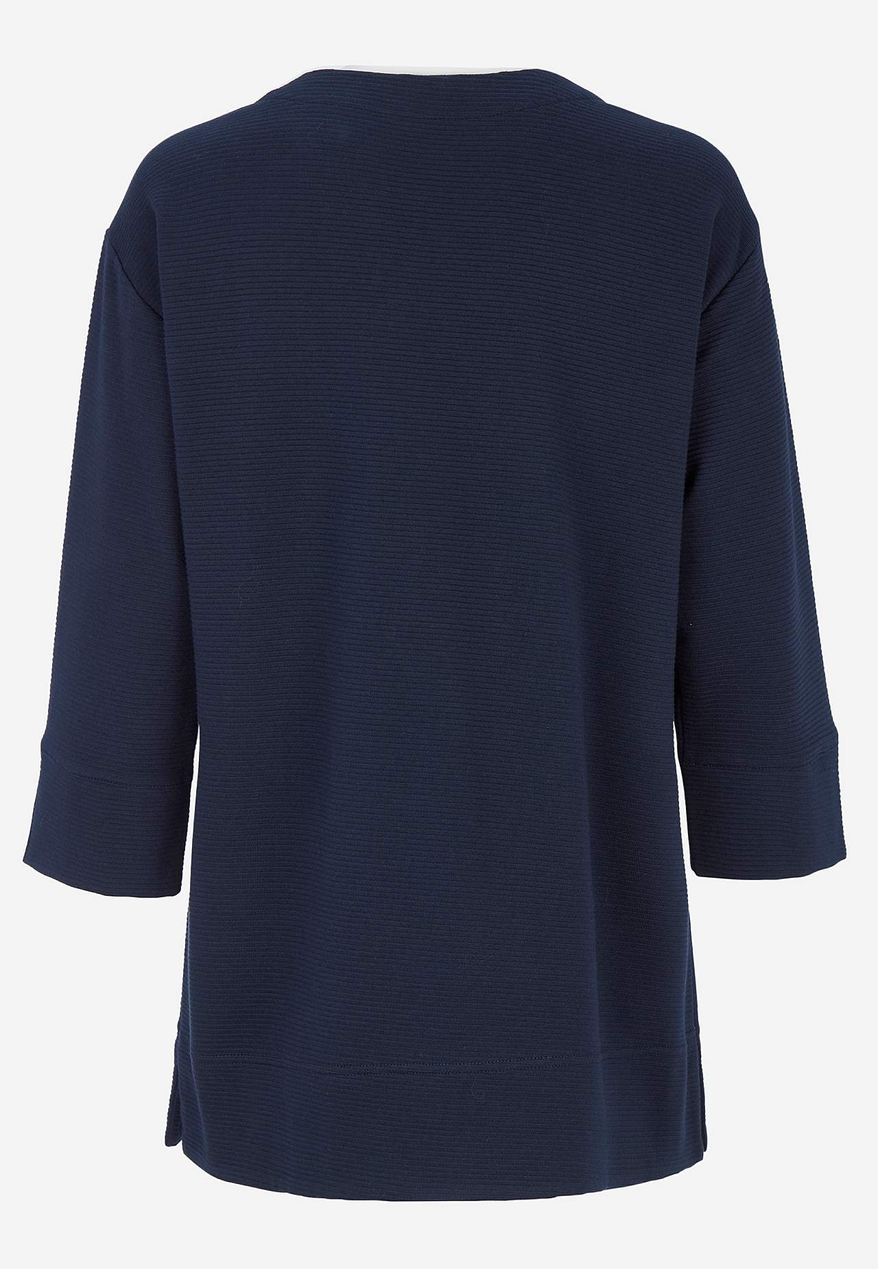 Jersey-Tunika mit Schlitzen