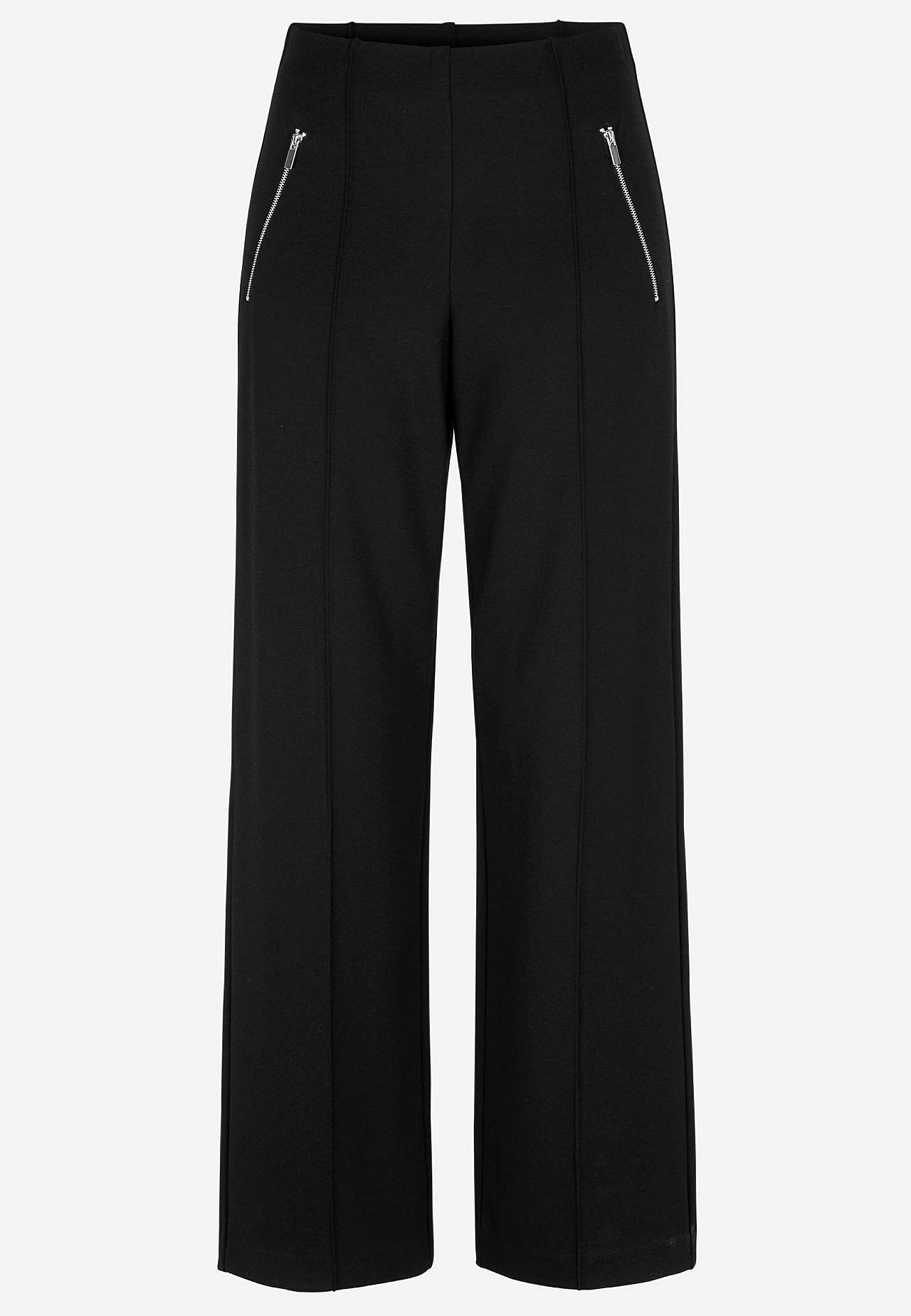 Breite Hose aus Romanit-Jersey Lisa