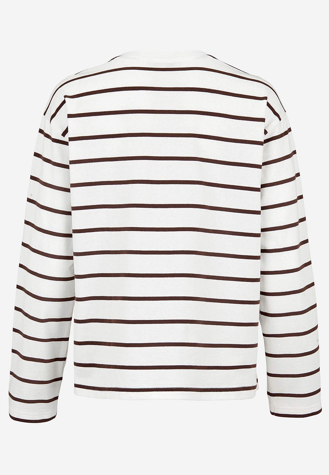 Gestreiftes Jersey-Top aus Bio-Baumwolle