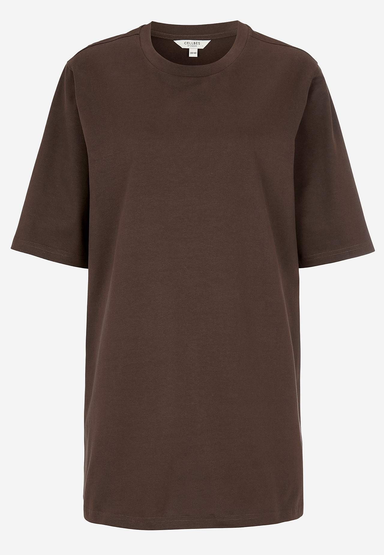 Jersey-Tunika aus grobem Baumwolljersey