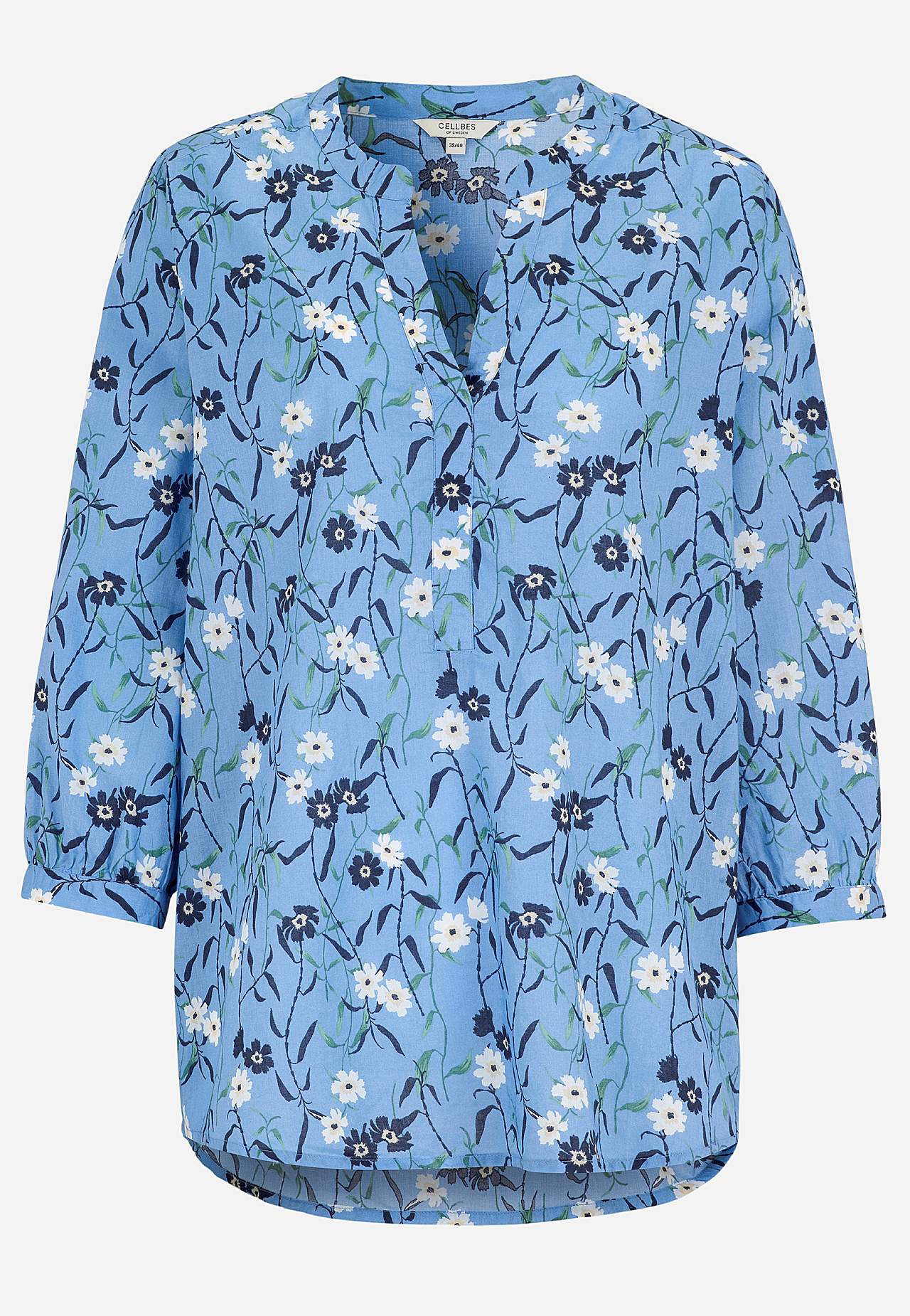 Gewebte Tunika mit einem Blumen-Muster