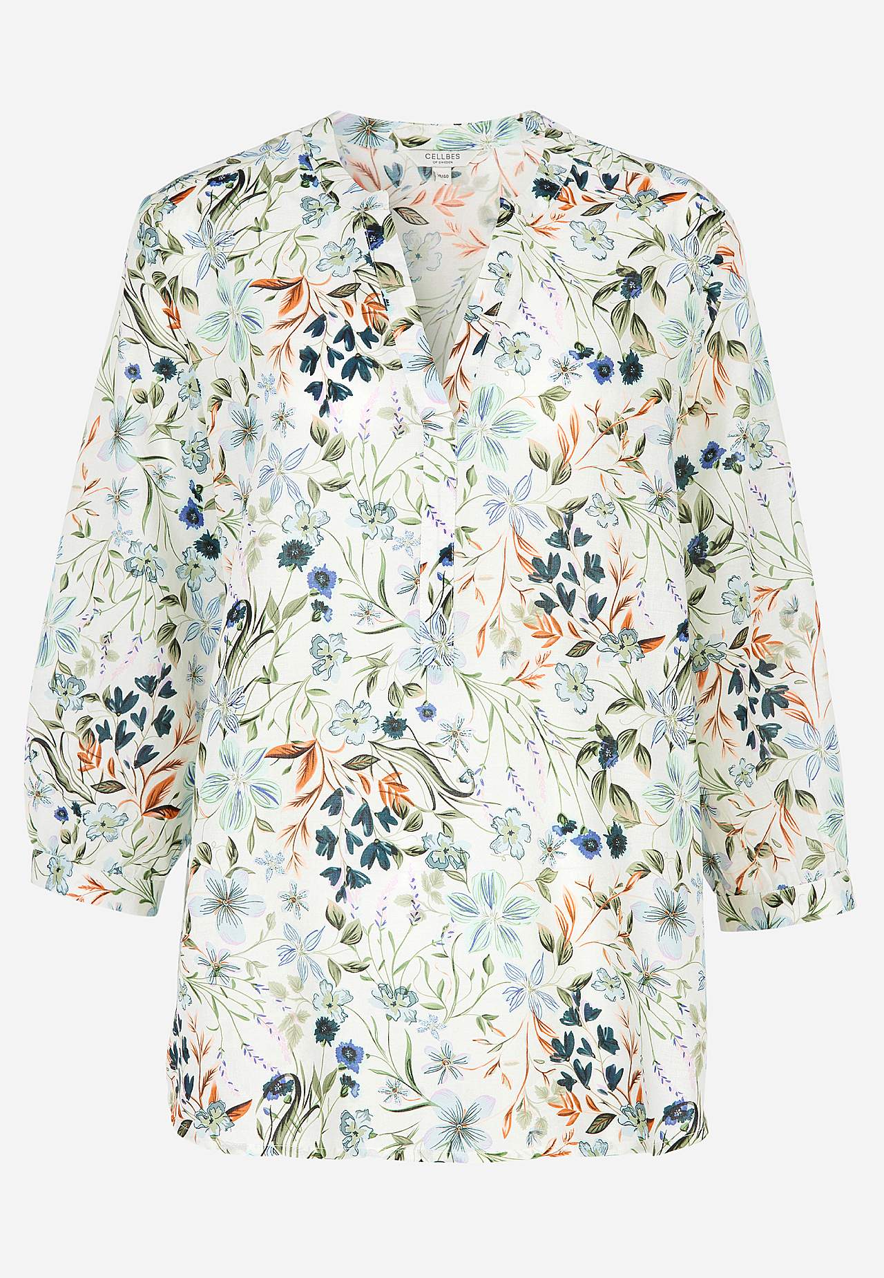 Gewebte Tunika mit einem Blumen-Muster