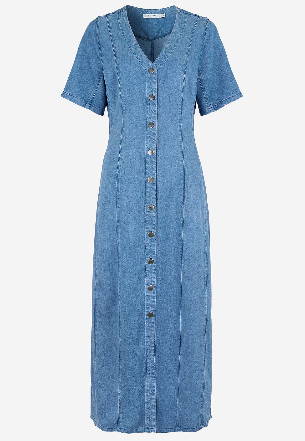 Ultra-weiches Premium Jeanskleid mit Knöpfen