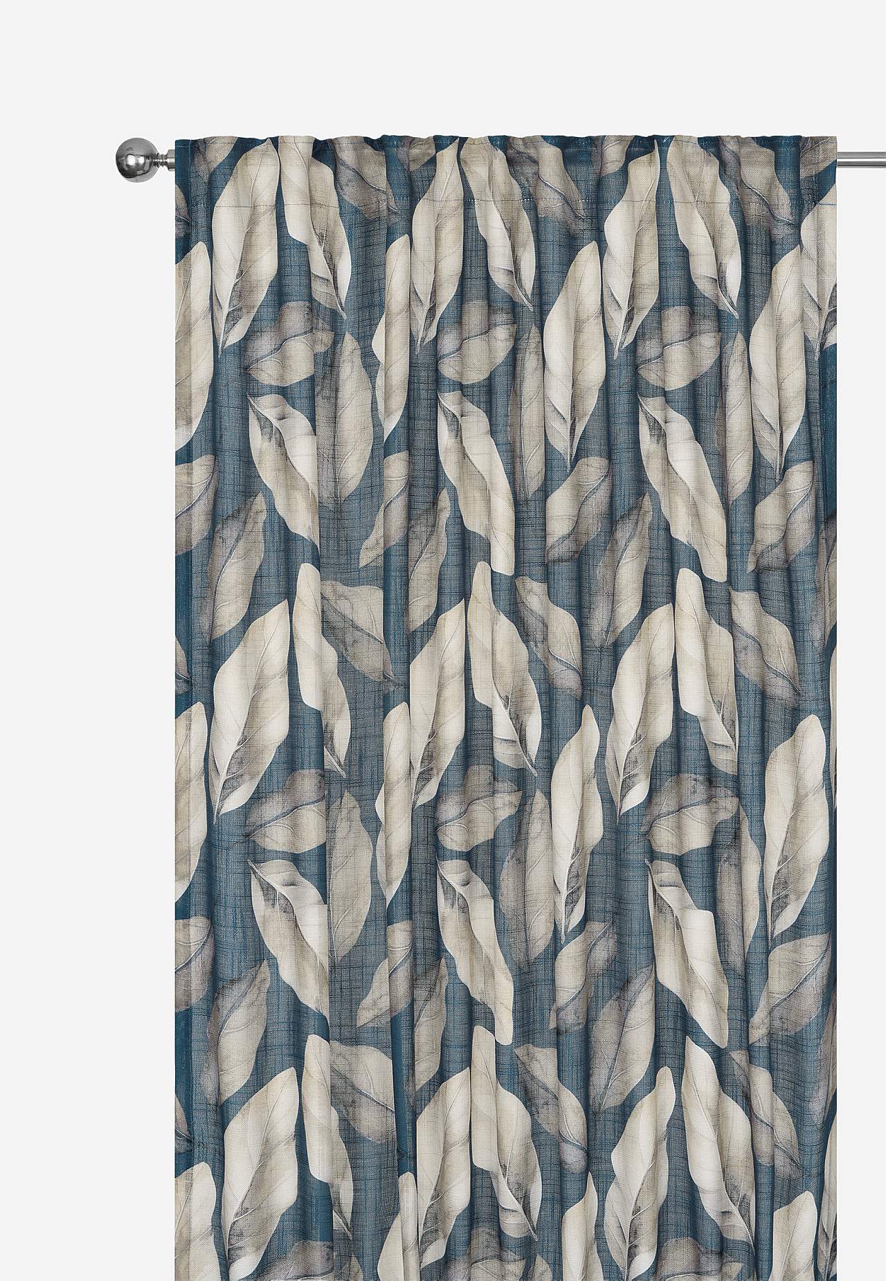 Multiband-Vorhänge mit Blattmuster 2er-Pack