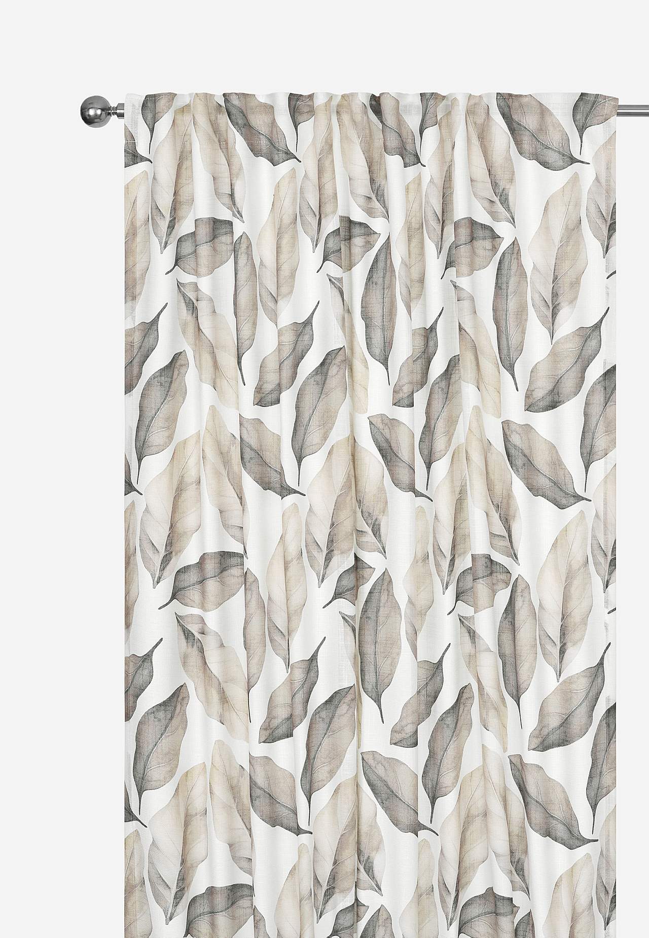 Multiband-Vorhänge mit Blattmuster 2er-Pack