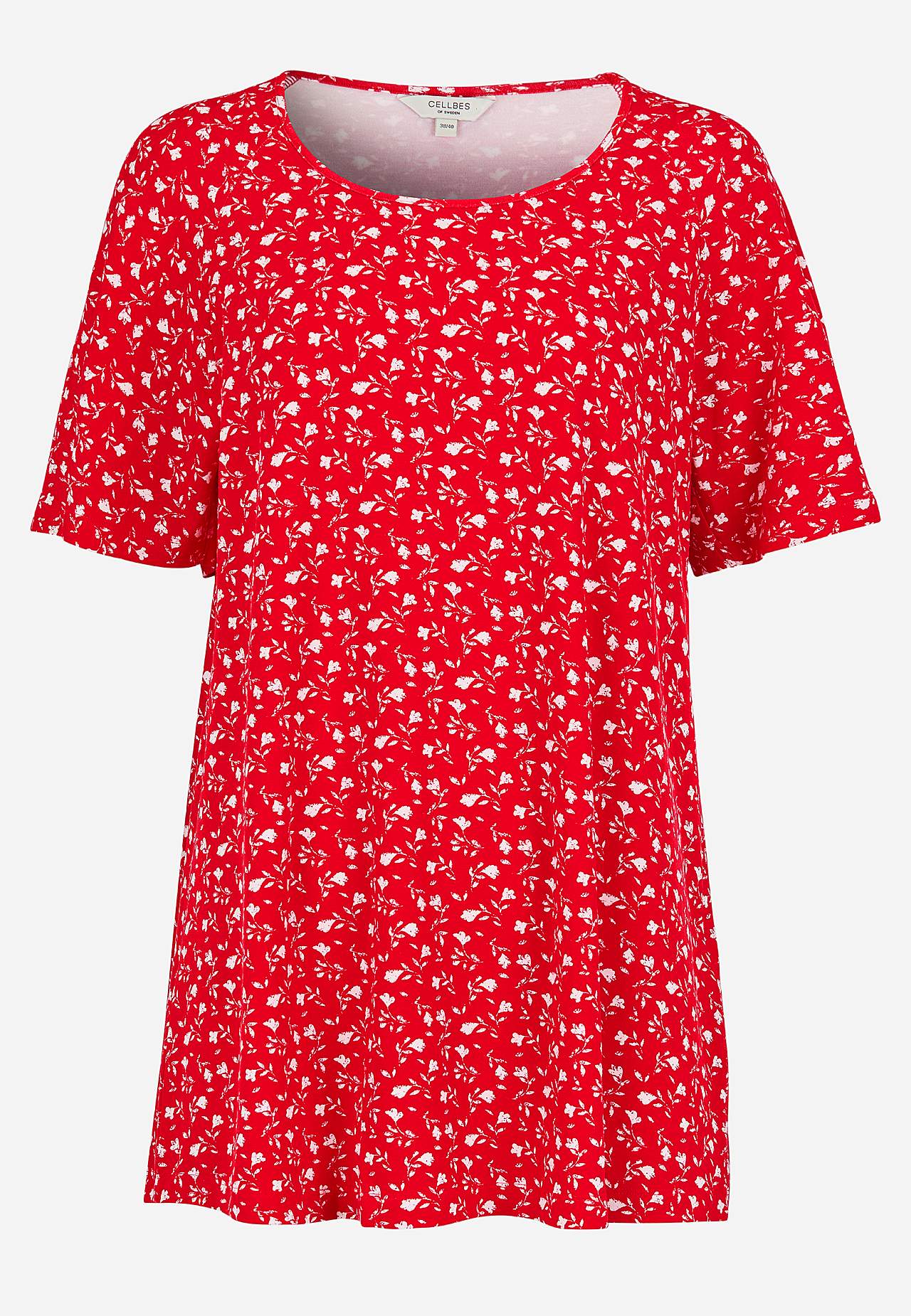 Jersey-Tunika mit einem Blumen-Muster