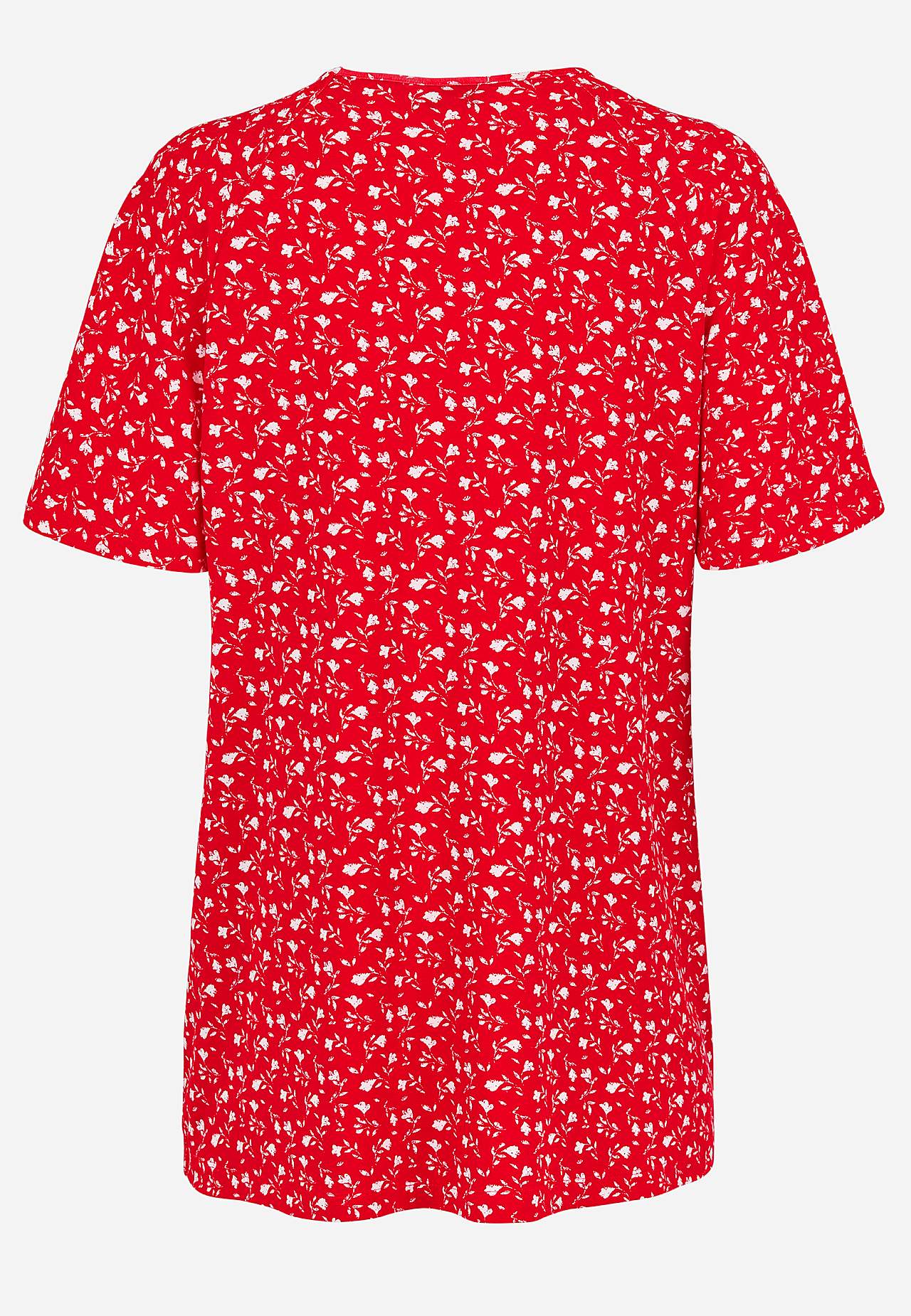 Jersey-Tunika mit einem Blumen-Muster