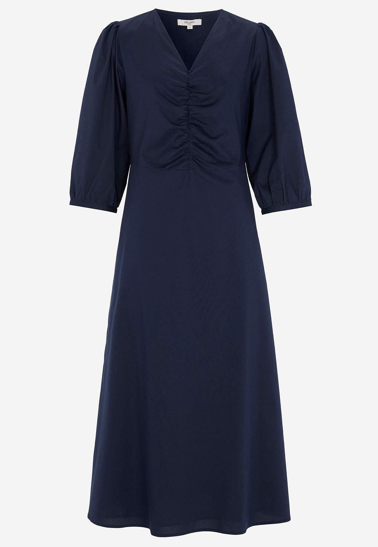 Kleid aus Popeline mit Taschen