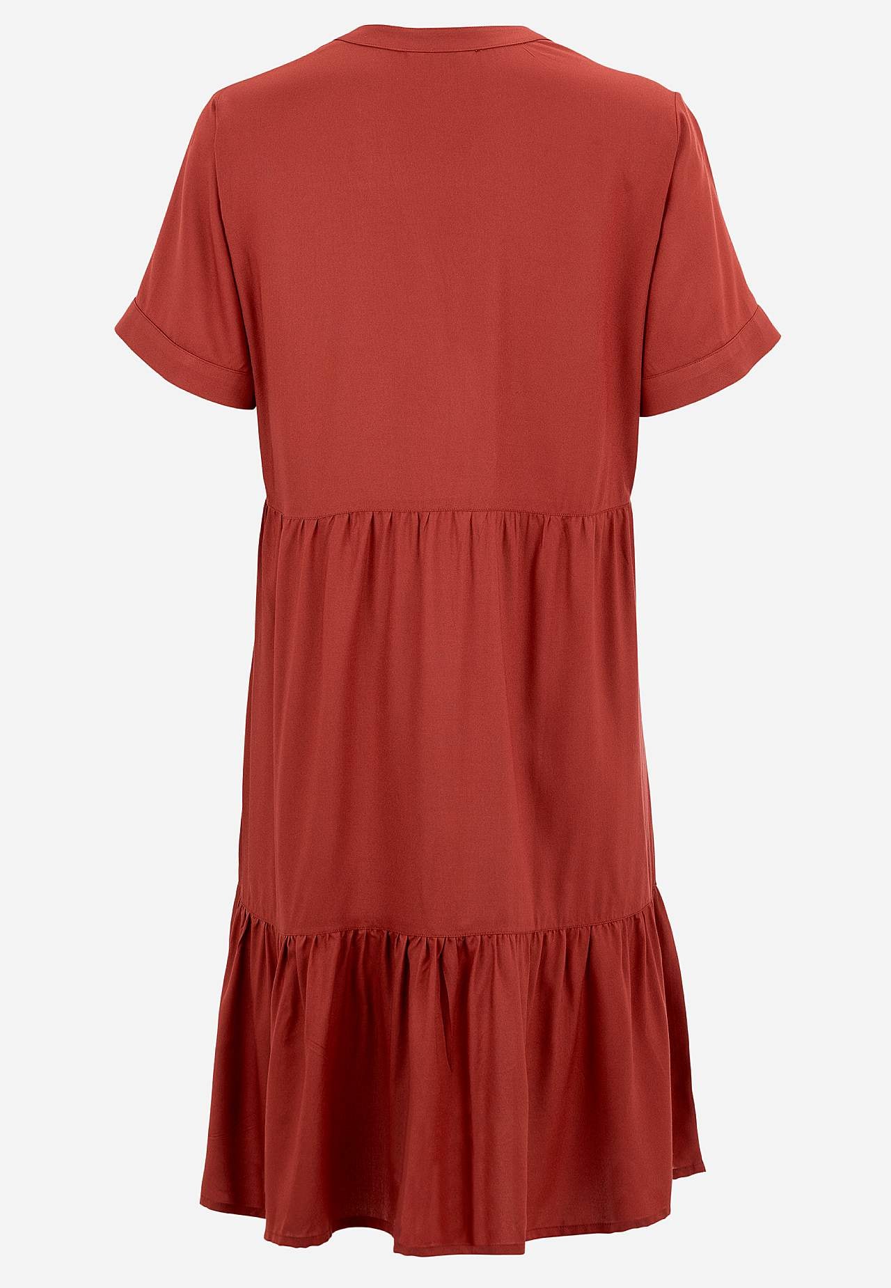 Viskosekleid mit Volant