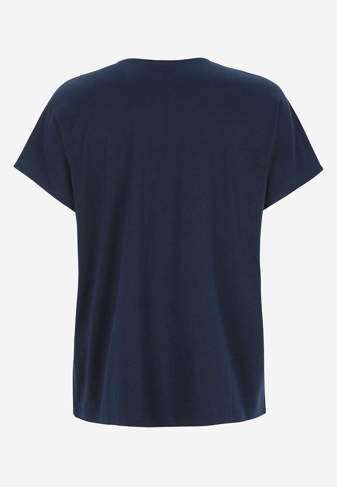 Jersey-Top mit kurzen Ärmeln