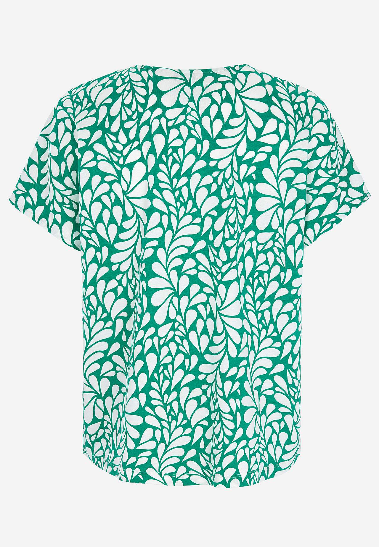 Jersey-Top mit kurzen Ärmeln