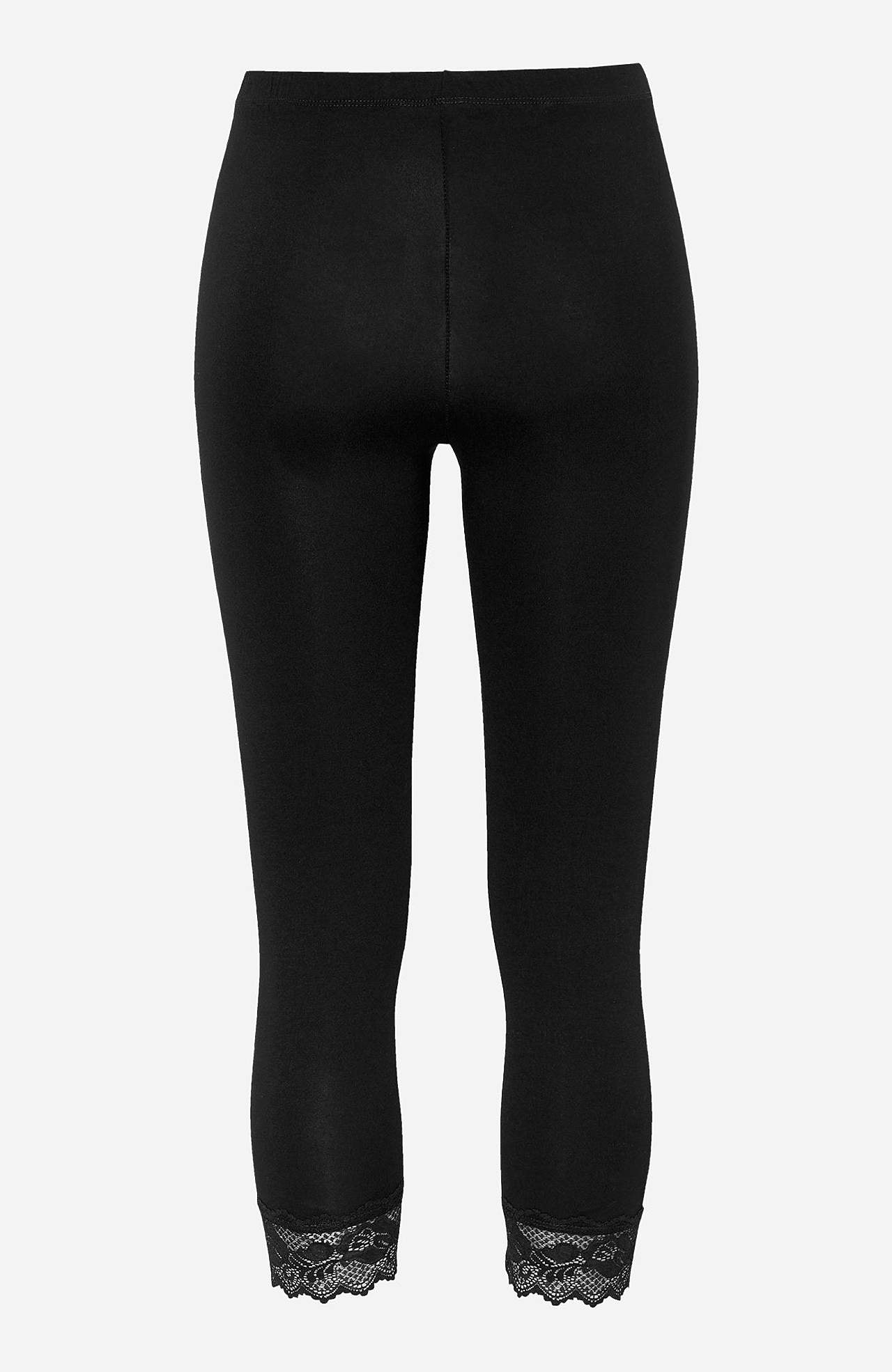 Capri-Leggings mit Spitze