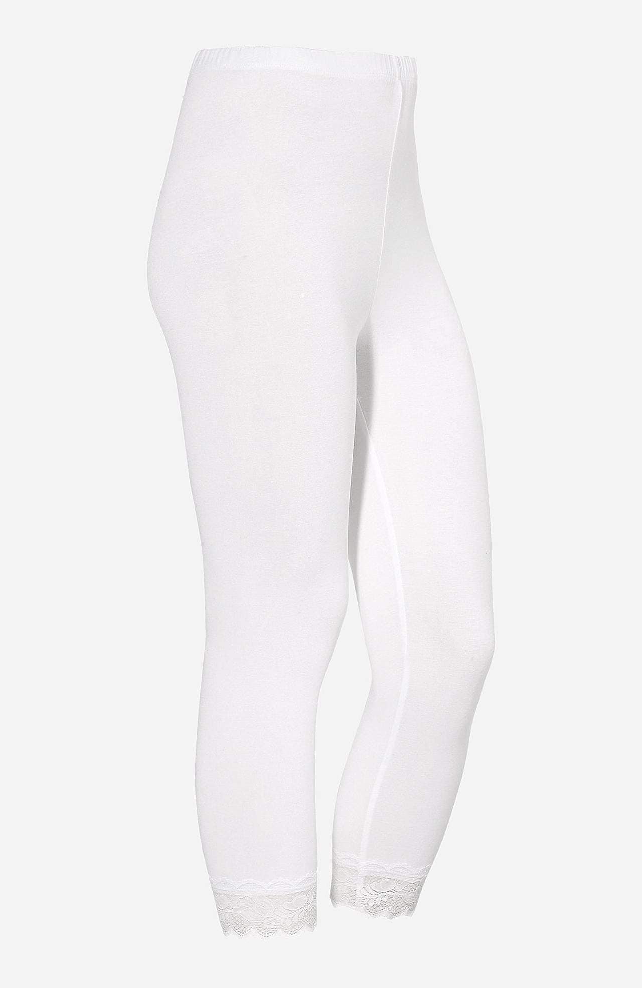 Capri-Leggings mit Spitze