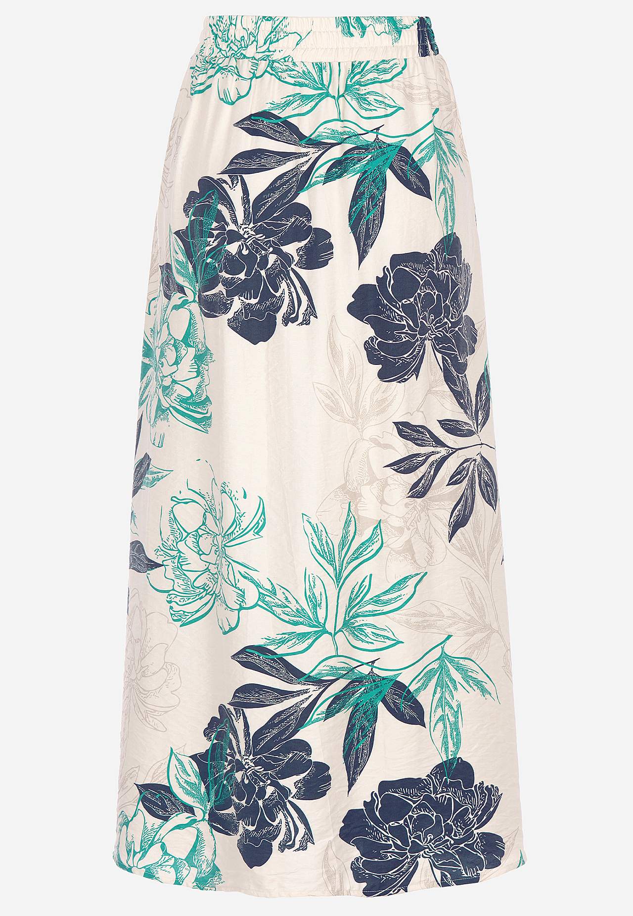 Blumiger Rock mit Taschen