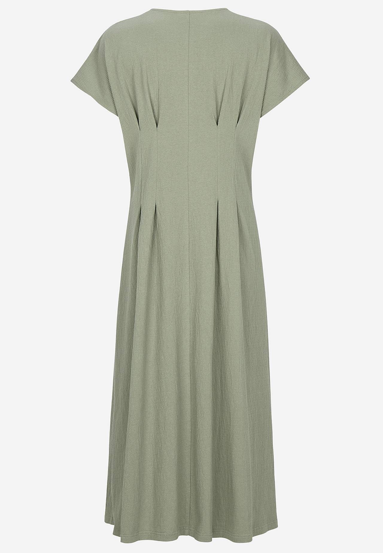 Kleid aus zerknittertem Baumwolljersey