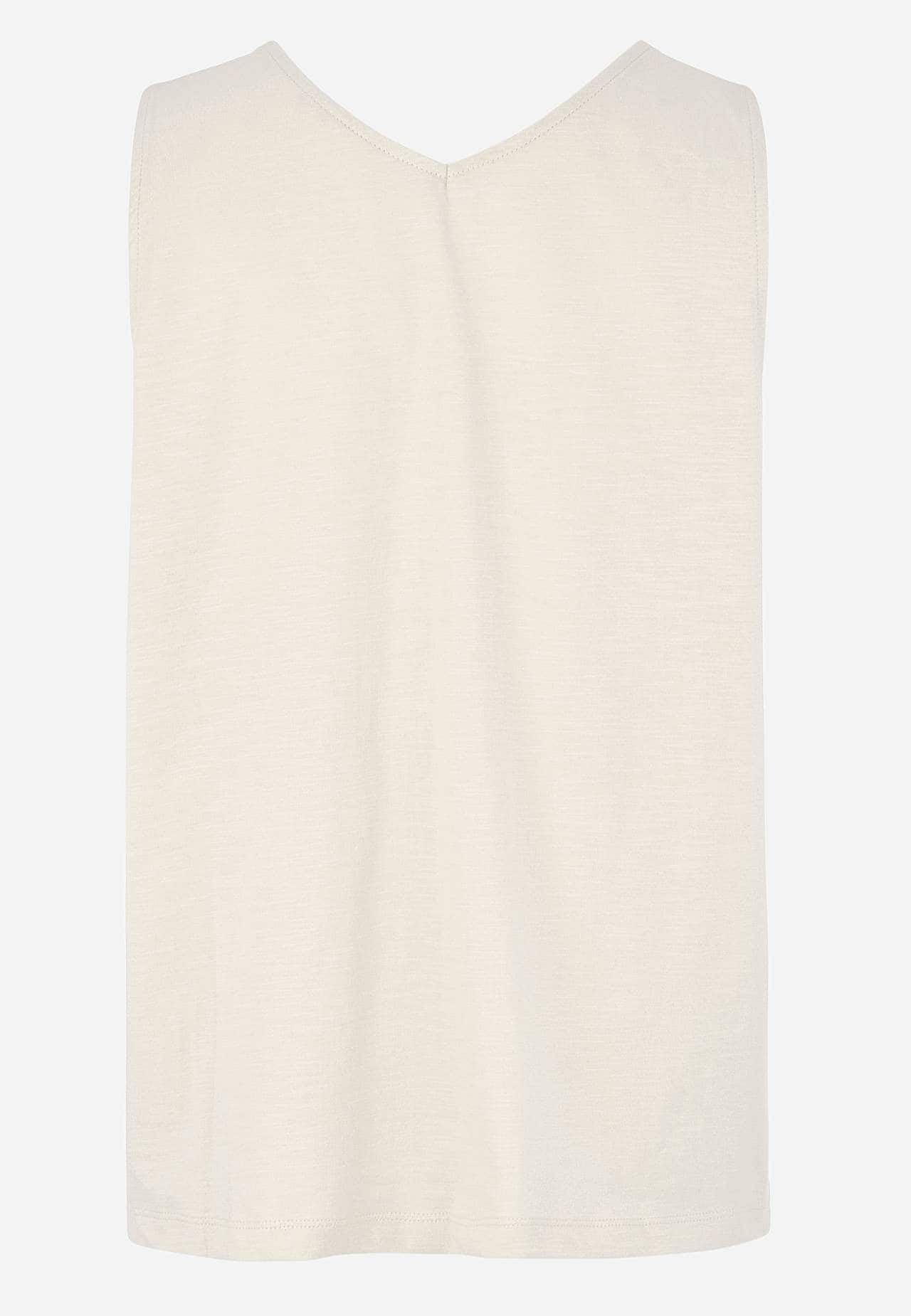 Ärmelloses Jersey-Top mit V-Ausschnitt