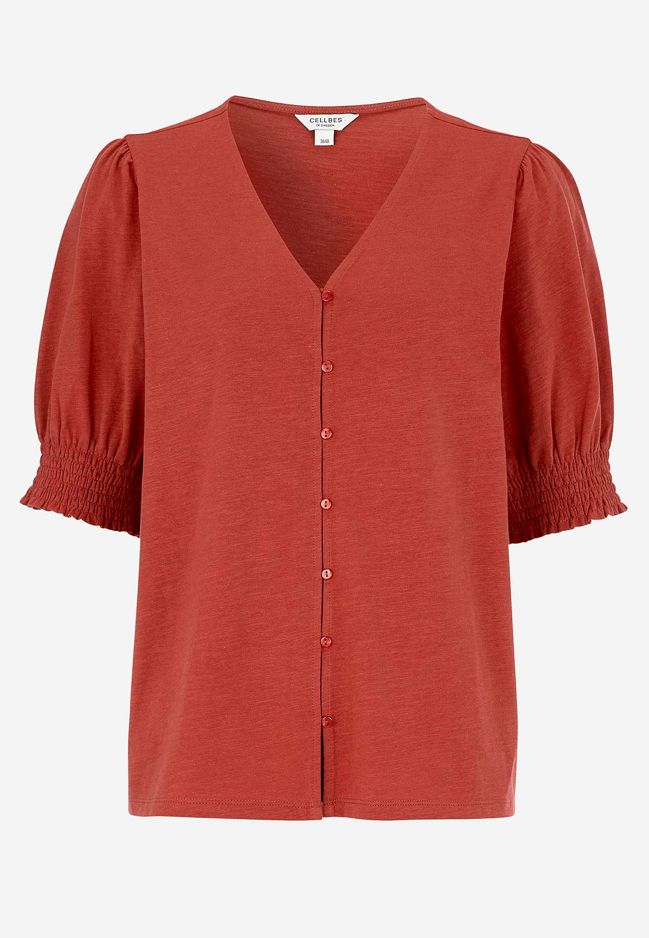 Jersey-Top mit Knöpfen