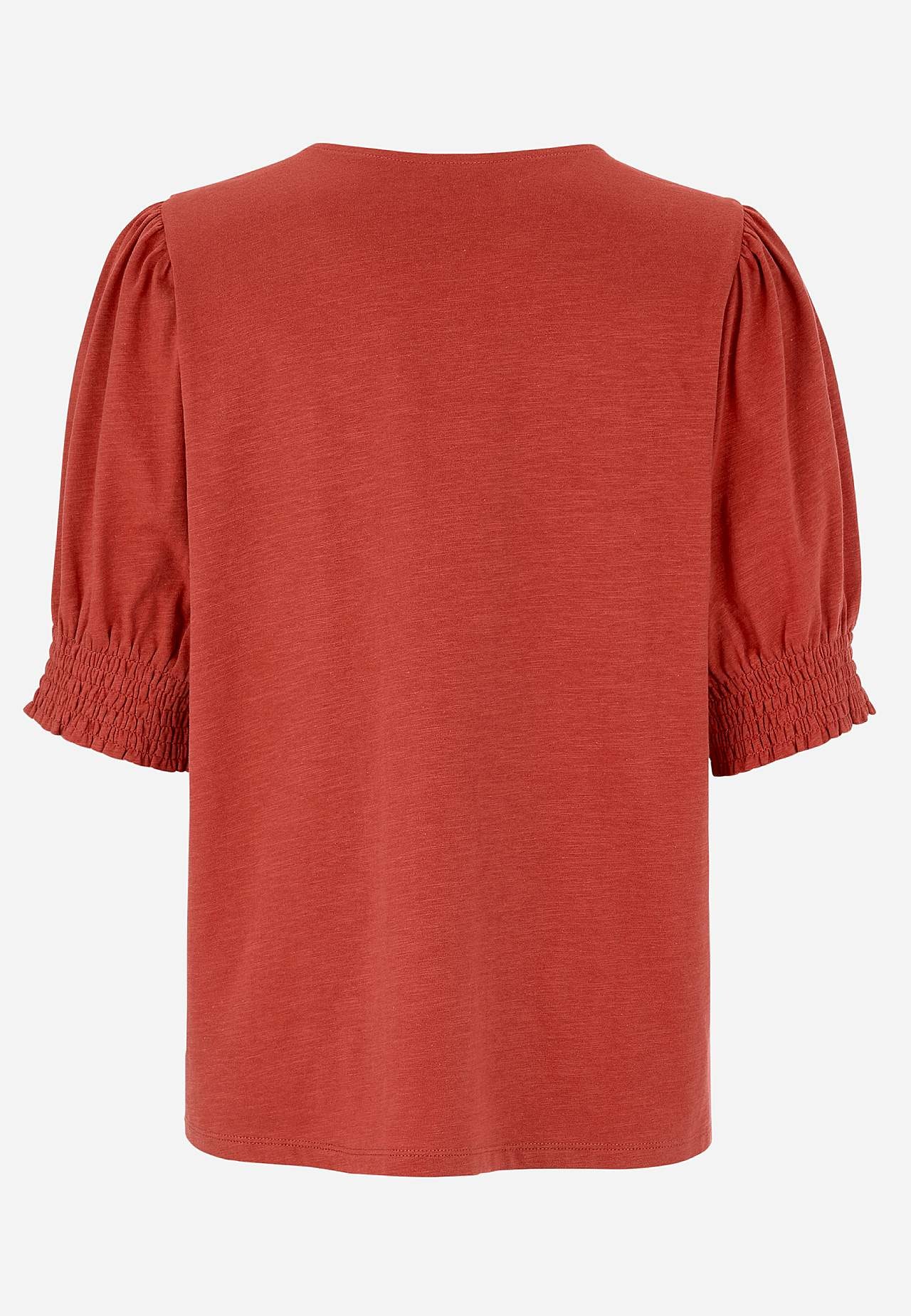 Jersey-Top mit Knöpfen