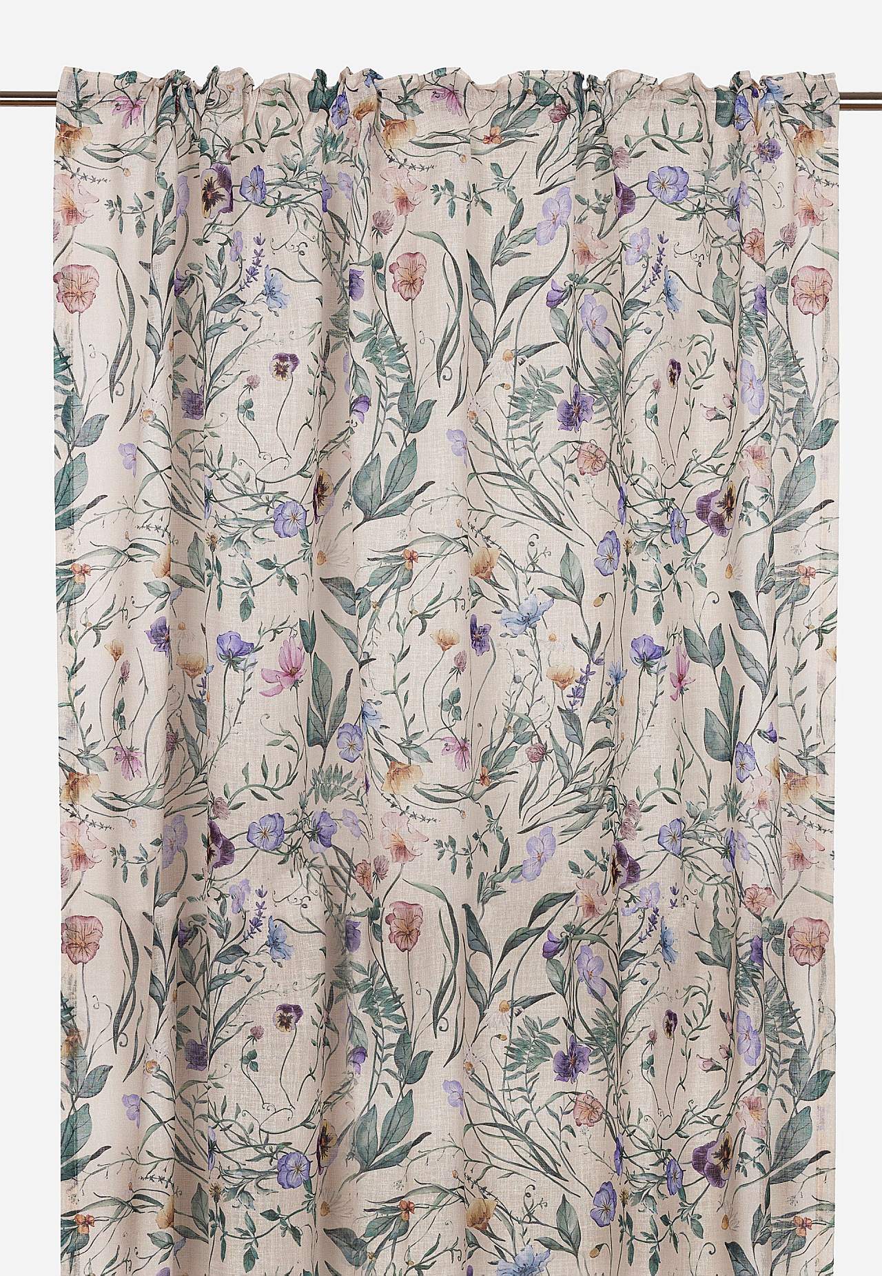 Multiband-Vorhänge mit einem Blumen-Muster 2er-Pack