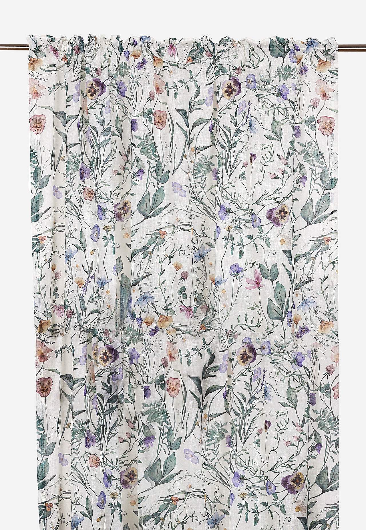 Multiband-Vorhänge mit einem Blumen-Muster 2er-Pack