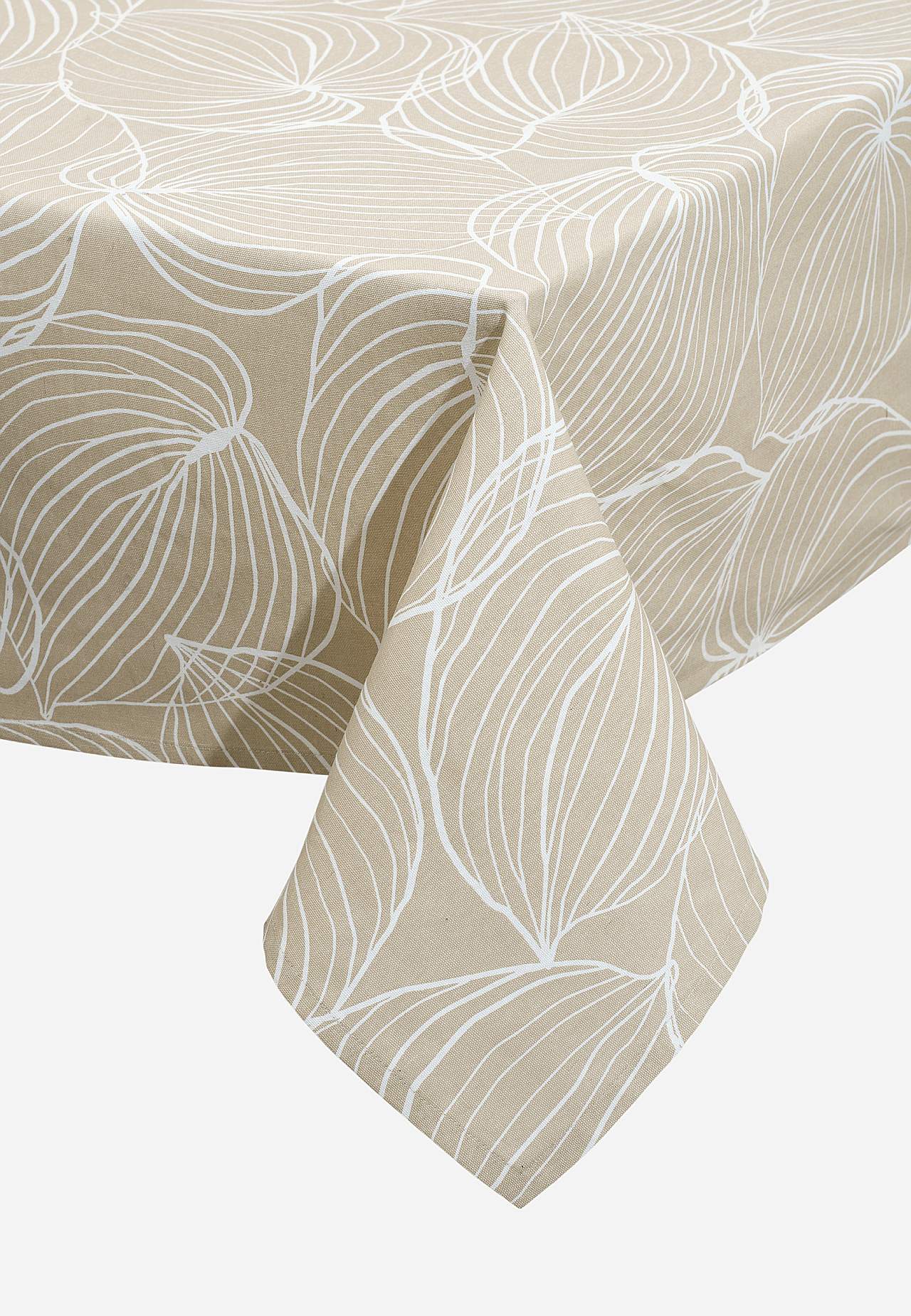 Schlichte Tischdecke mit einem Blattmuster
