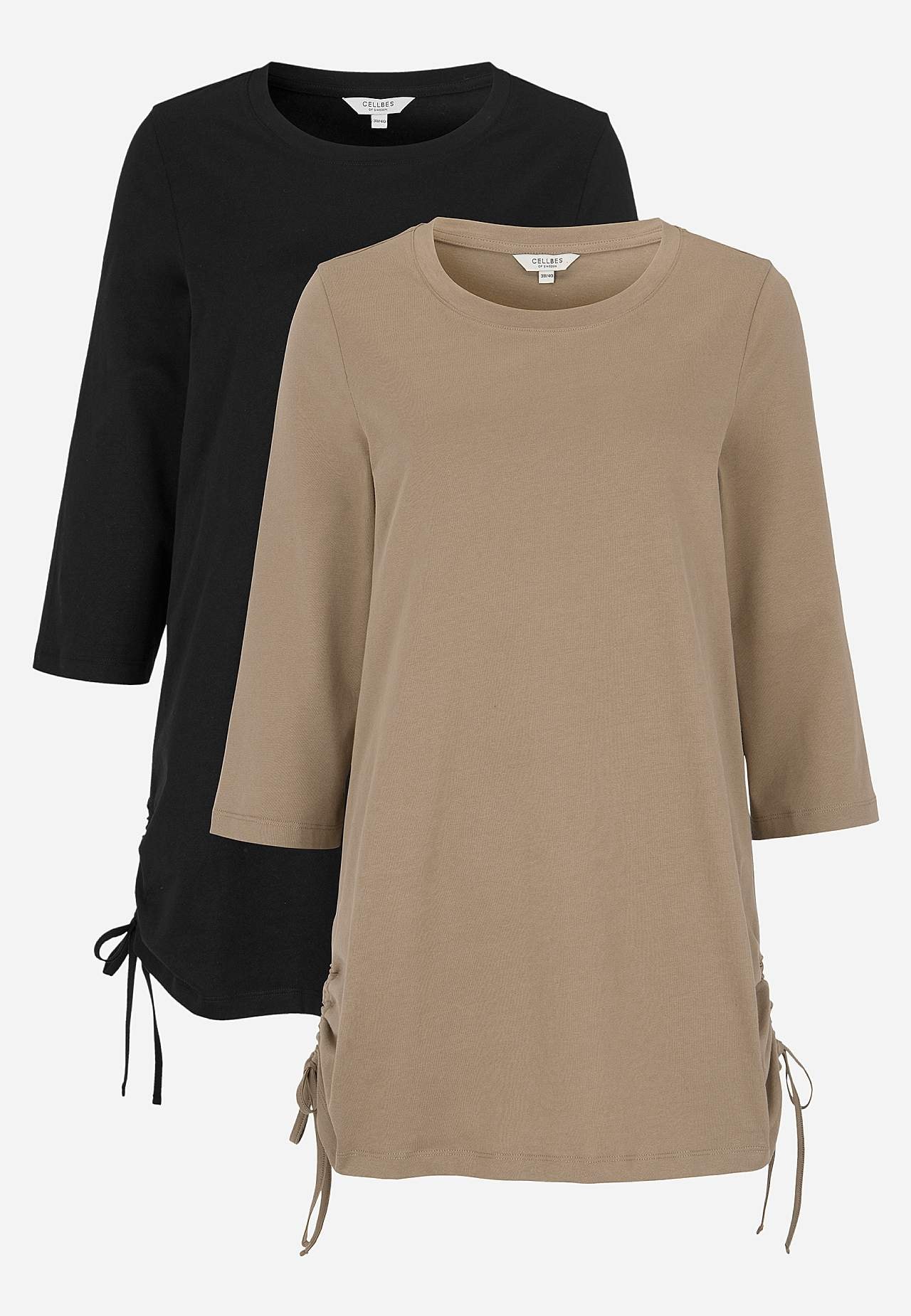 Jersey-Tunika mit Kordelzug 2er-Pack