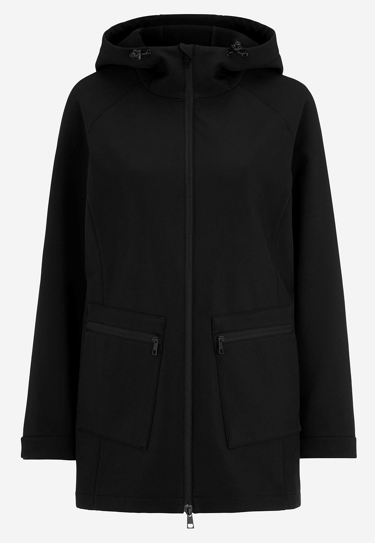 Softshelljacke mit Kapuze