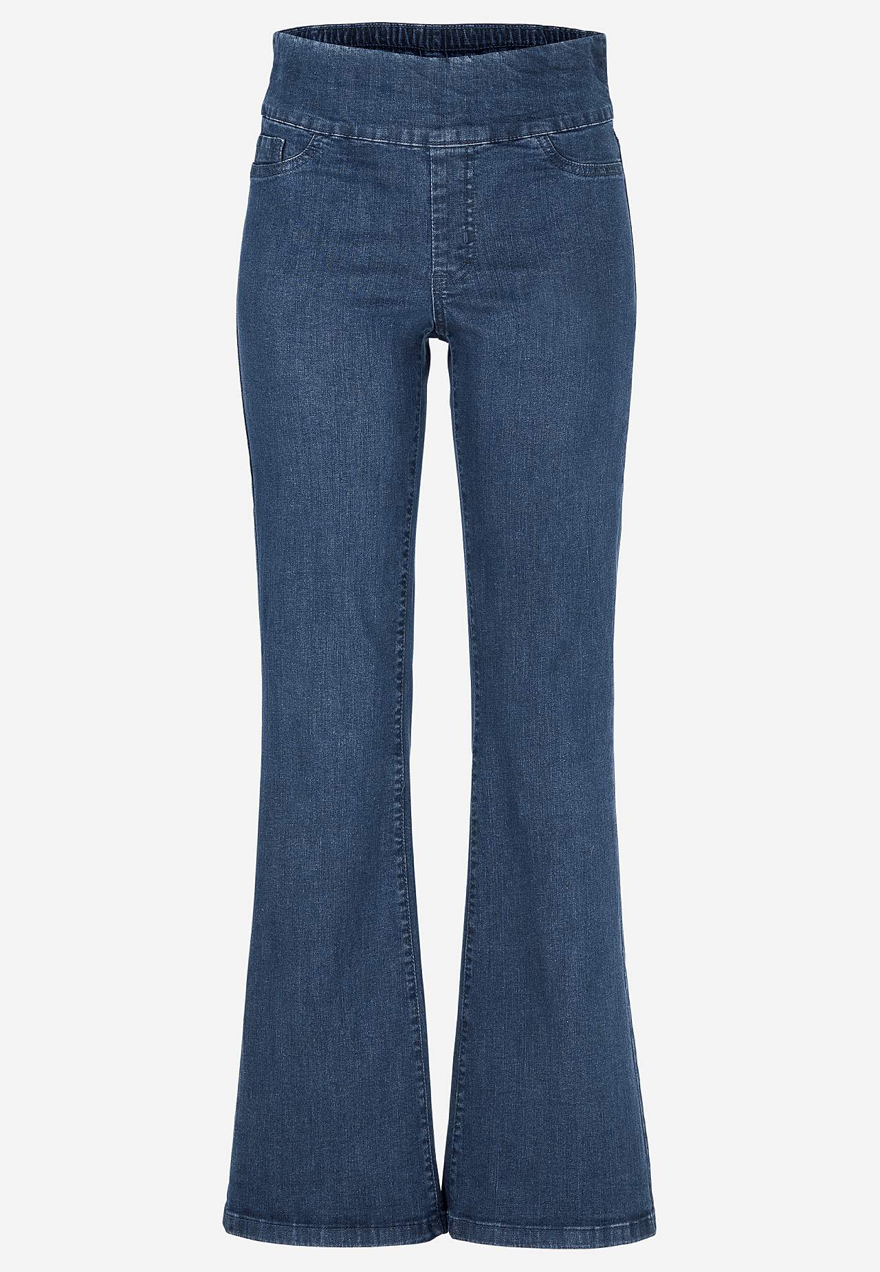 Elastische, bootcut Jeggings - zwei Längen