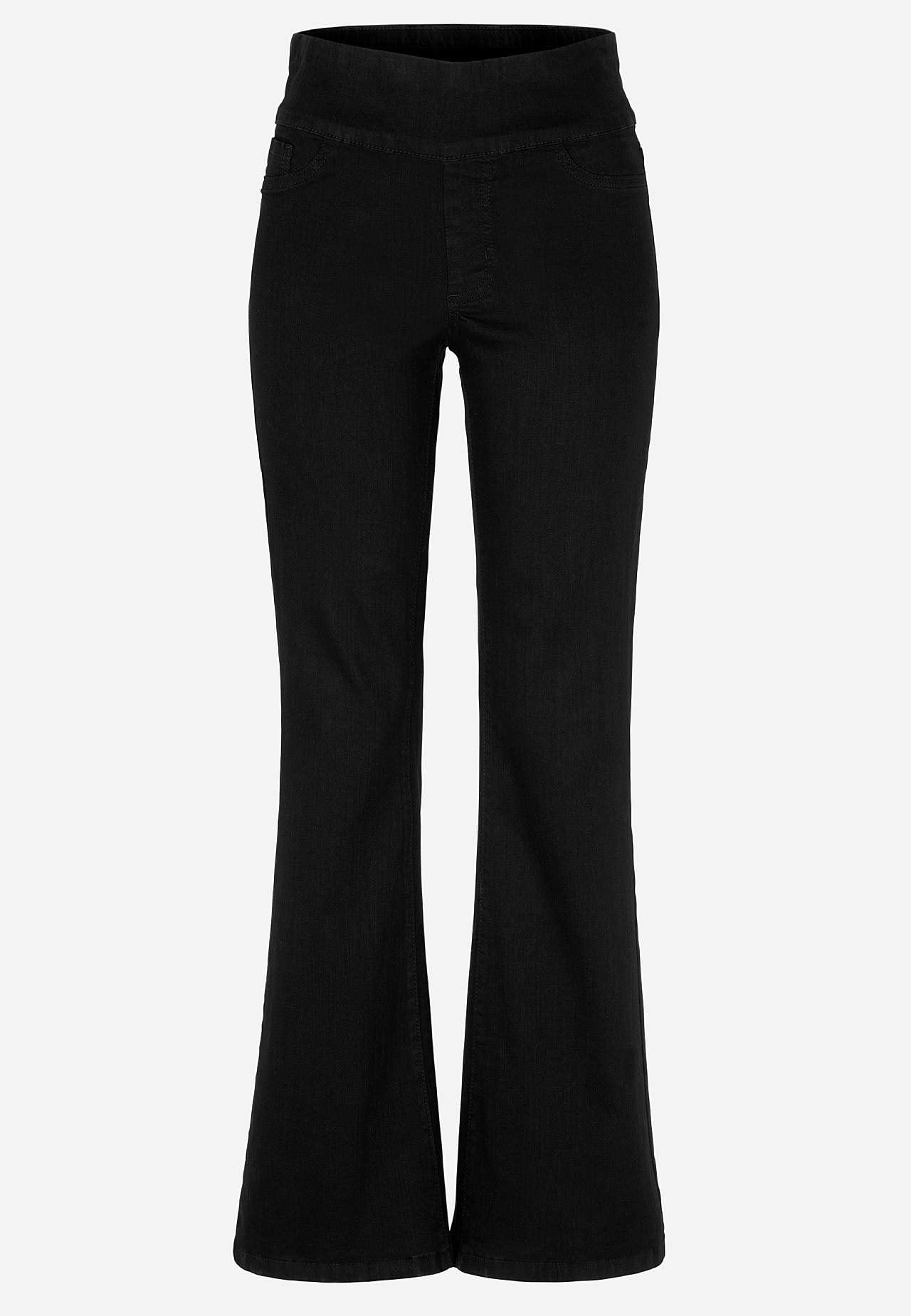 Elastische, bootcut Jeggings - zwei Längen