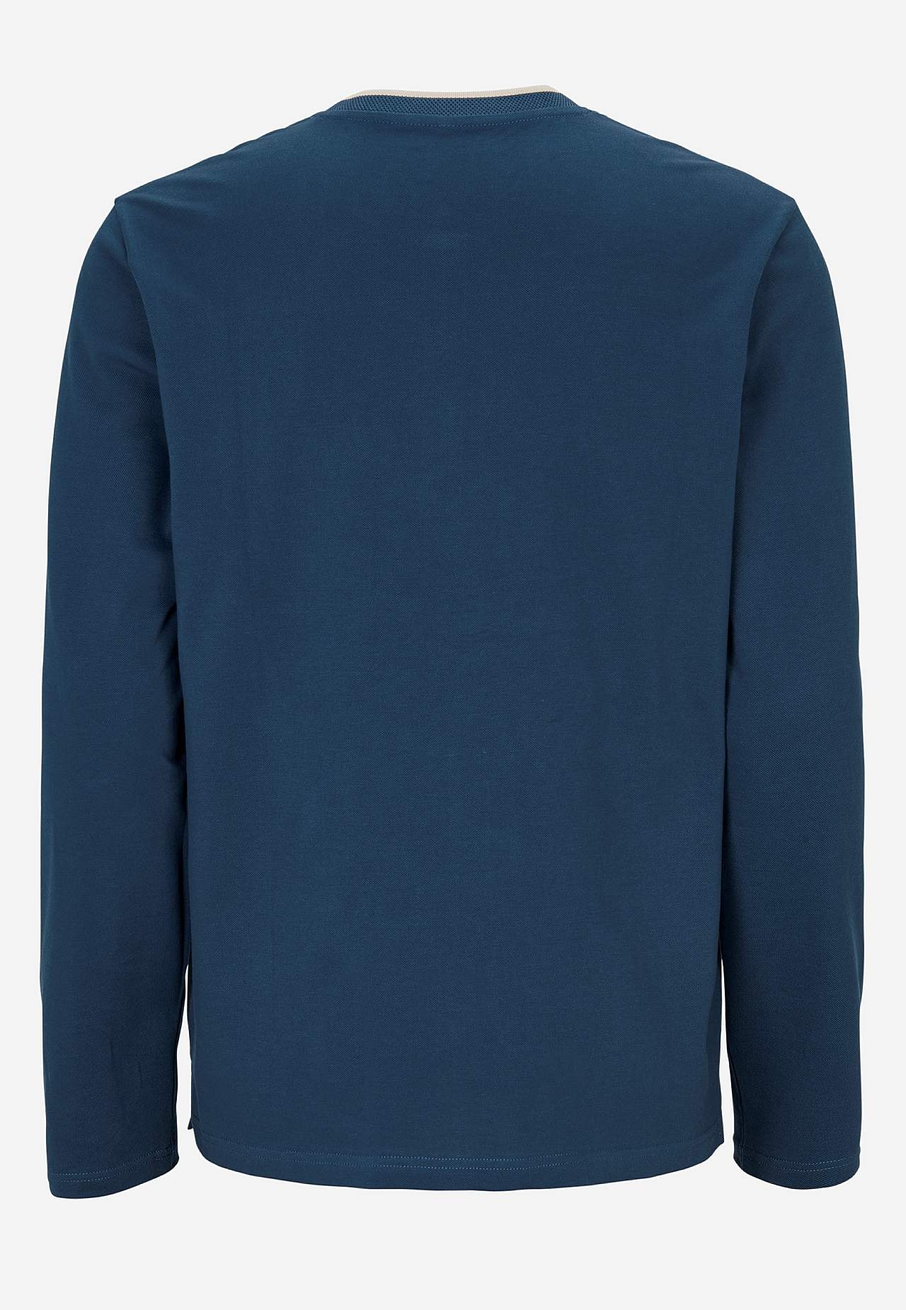 Langärmliges Pikeeshirt aus Baumwolle