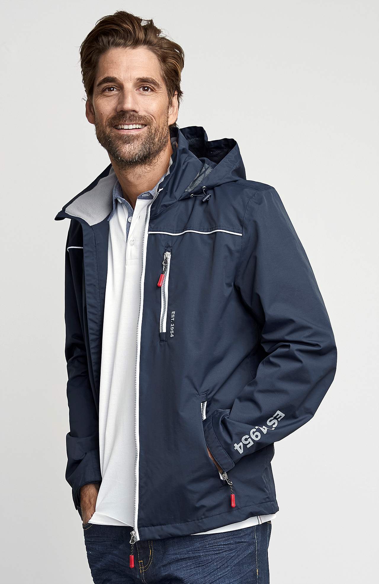 Wind- und wasserabweisende Jacke